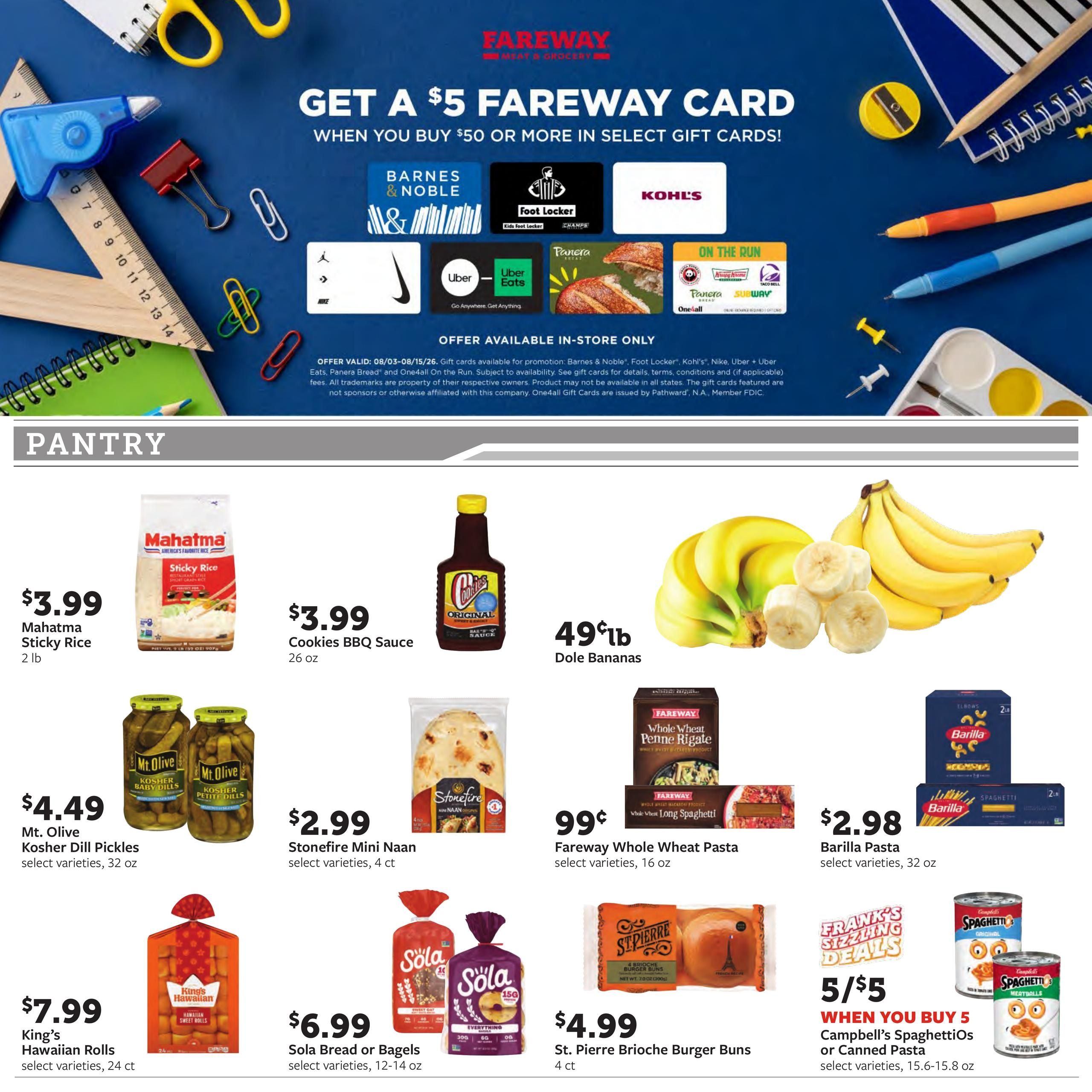 Fareway (Akron–Sioux City Area, IA) Weekly Ad August 10 - 15, 2026