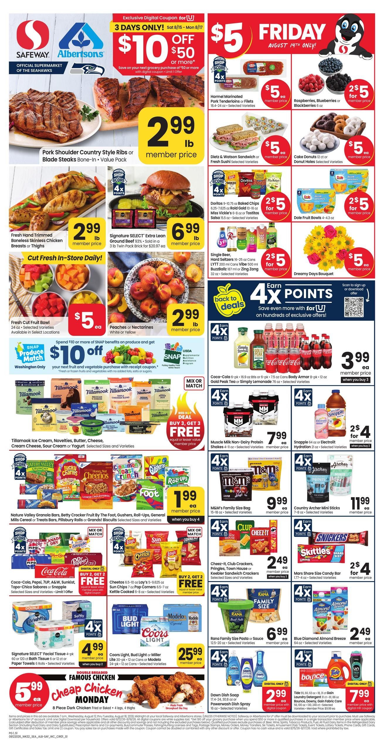 Safeway (Auburn Area, WA) Weekly Ad August 12 - 18, 2026