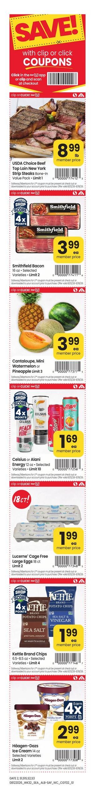 Safeway (Auburn Area, WA) Weekly Ad August 12 - 18, 2026