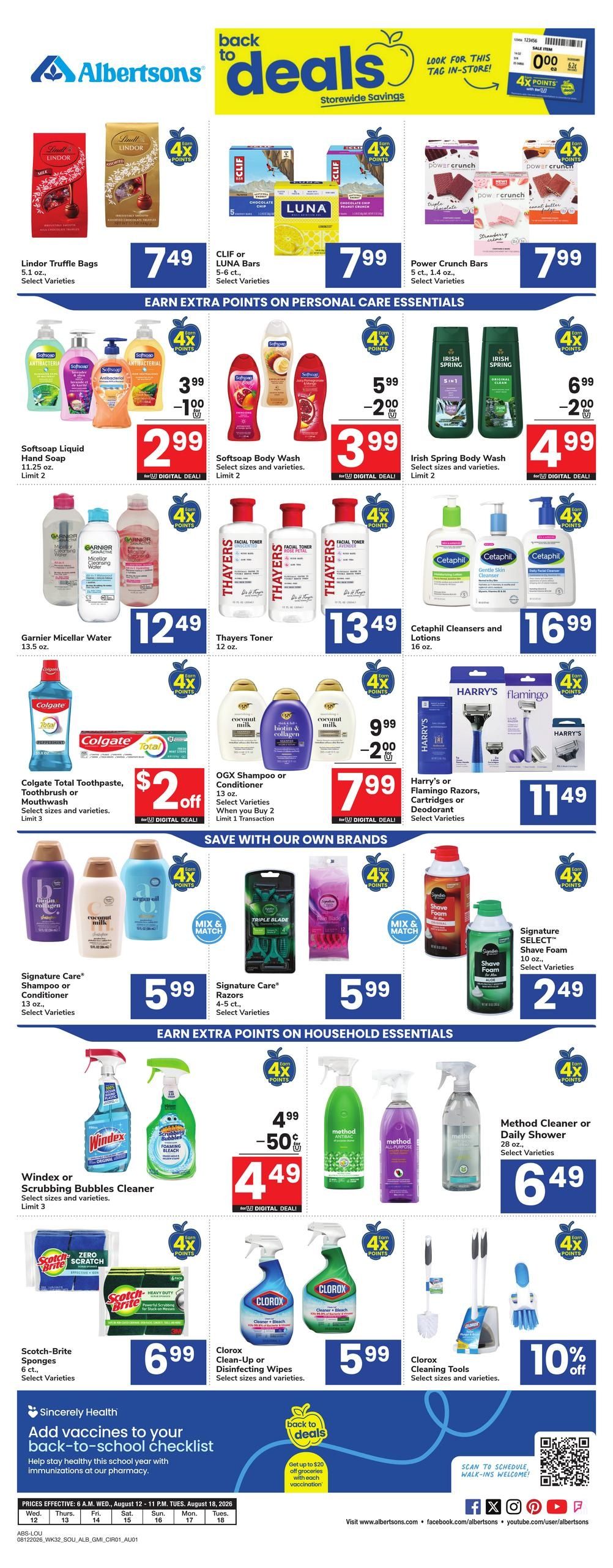 Albertsons (Ardmore–Lone Grove Area, OK) Weekly Ad August 12 - 18, 2026