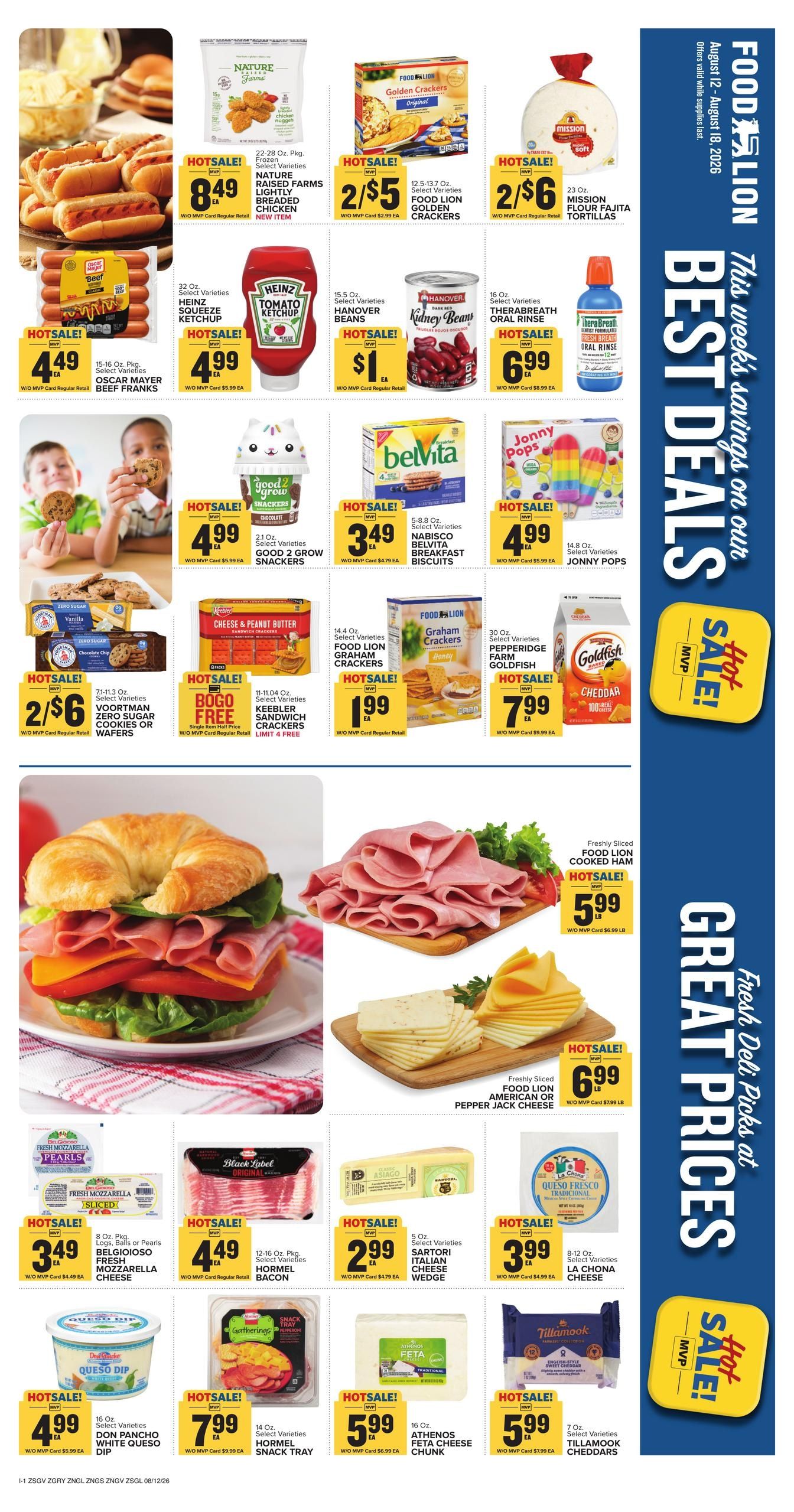 Food Lion (Greenville Area, SC) Weekly Ad August 12 - 18, 2026