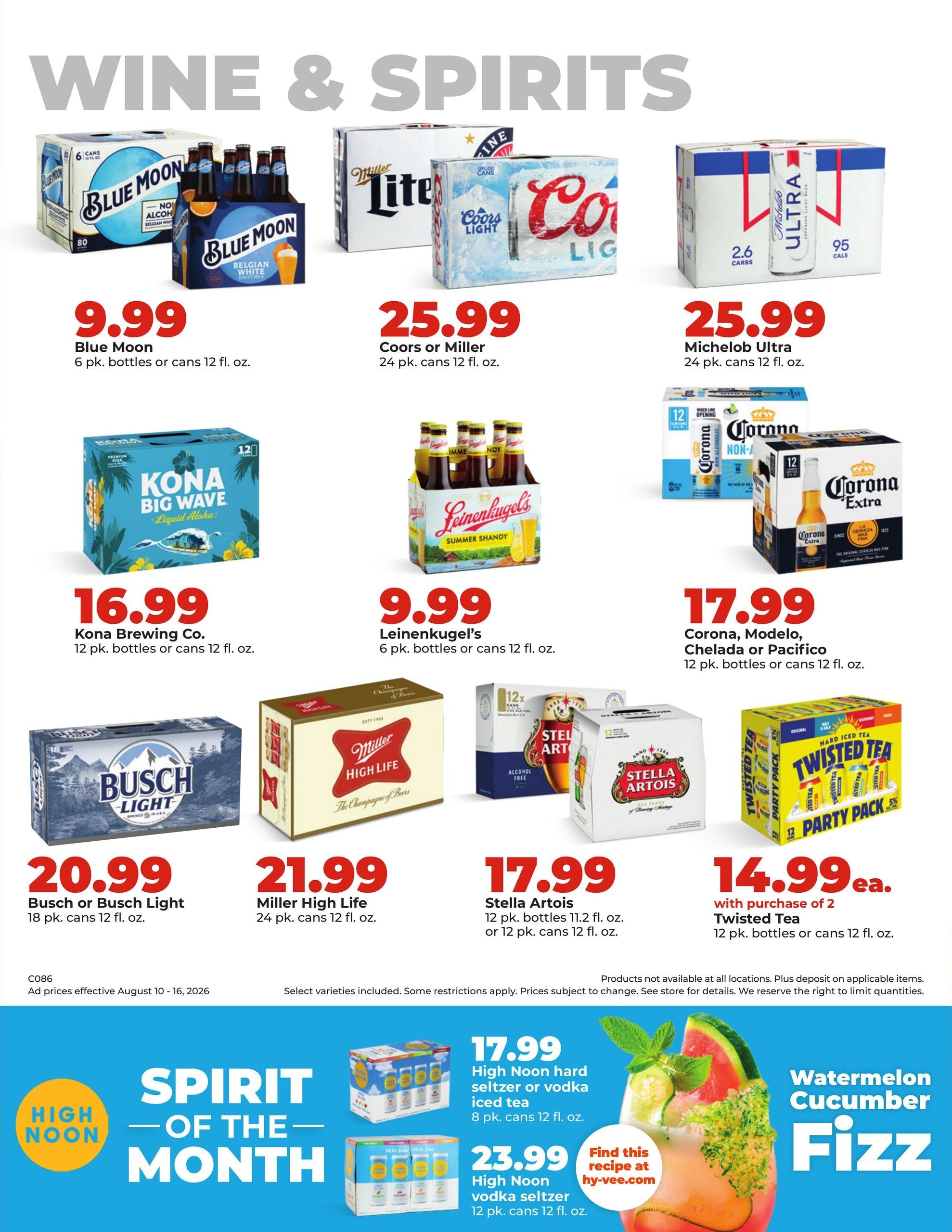 Hy-Vee (Carroll Area, IA) Weekly Ad August 10 - 16, 2026