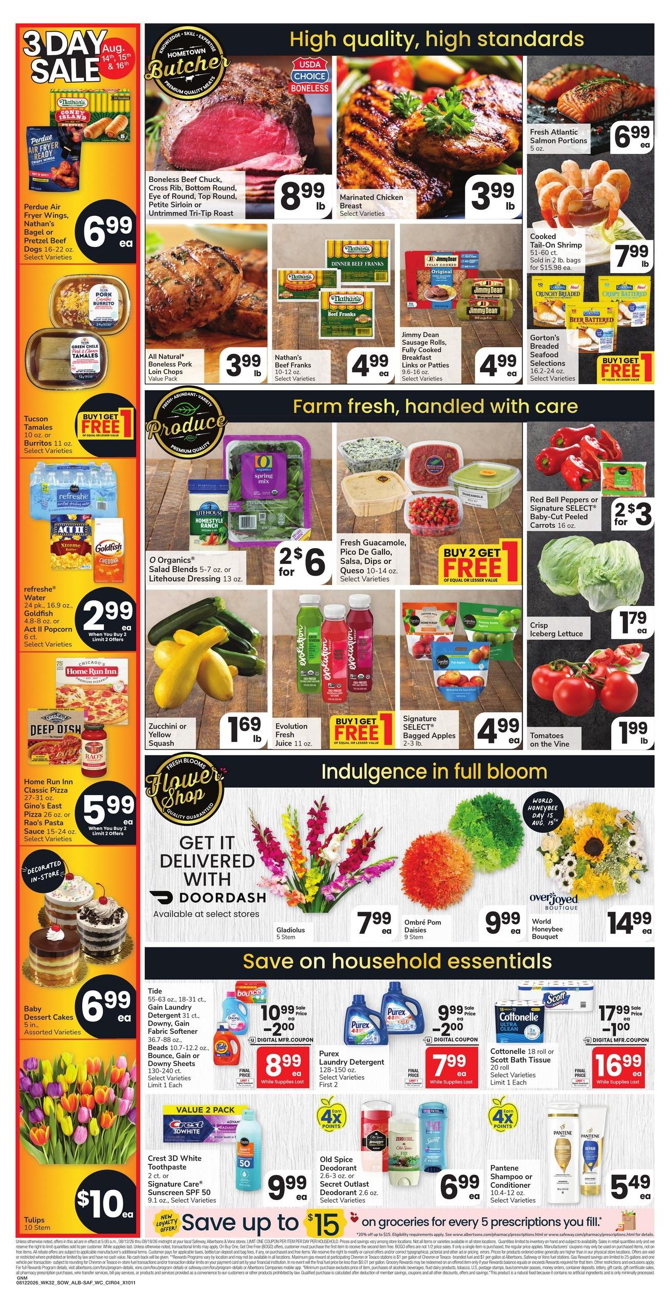 Safeway (Gallup–Rehoboth Area, NM) Weekly Ad August 12 - 18, 2026