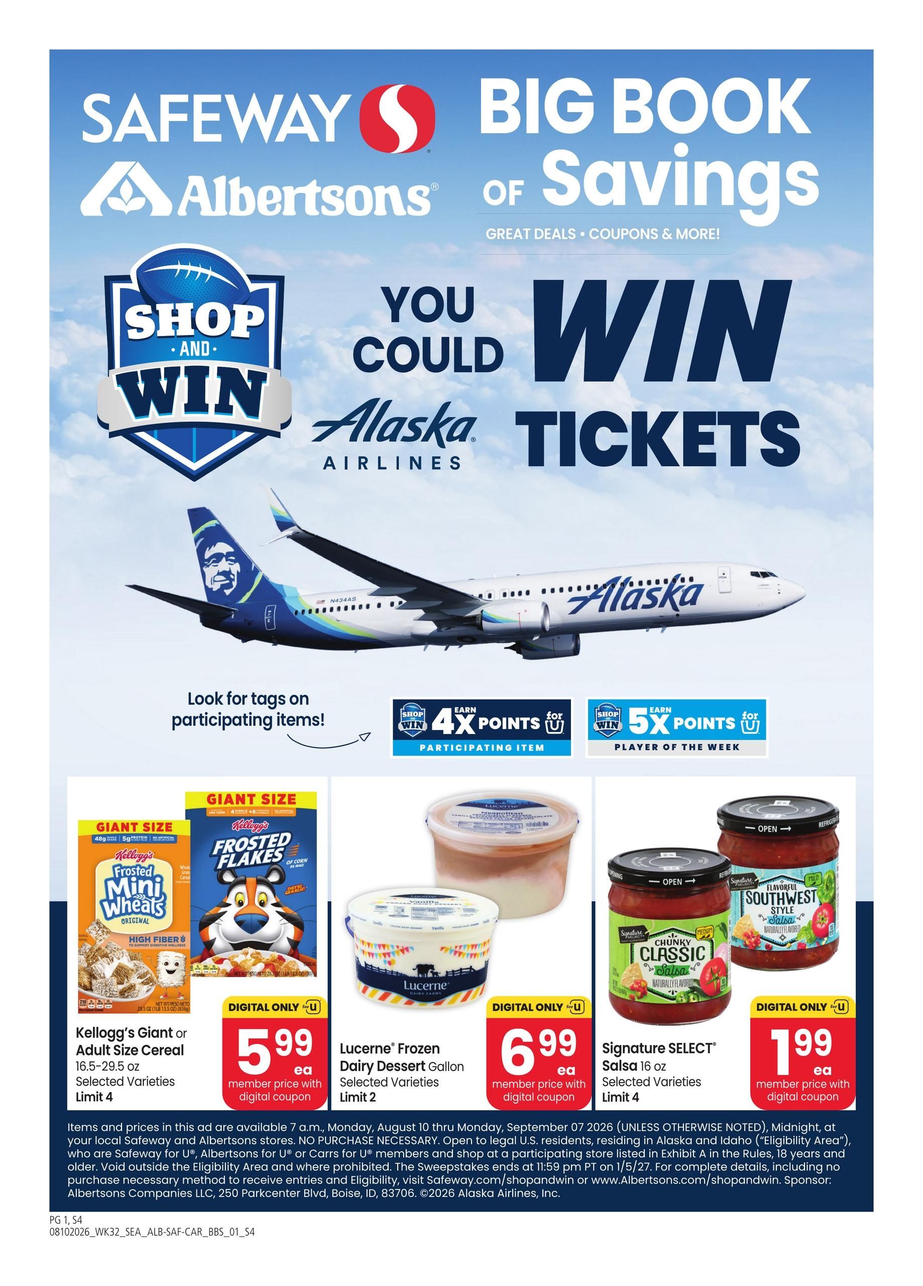 Safeway (ID) Big Book of Savings Weekly Ad August 10 - September 7, 2026