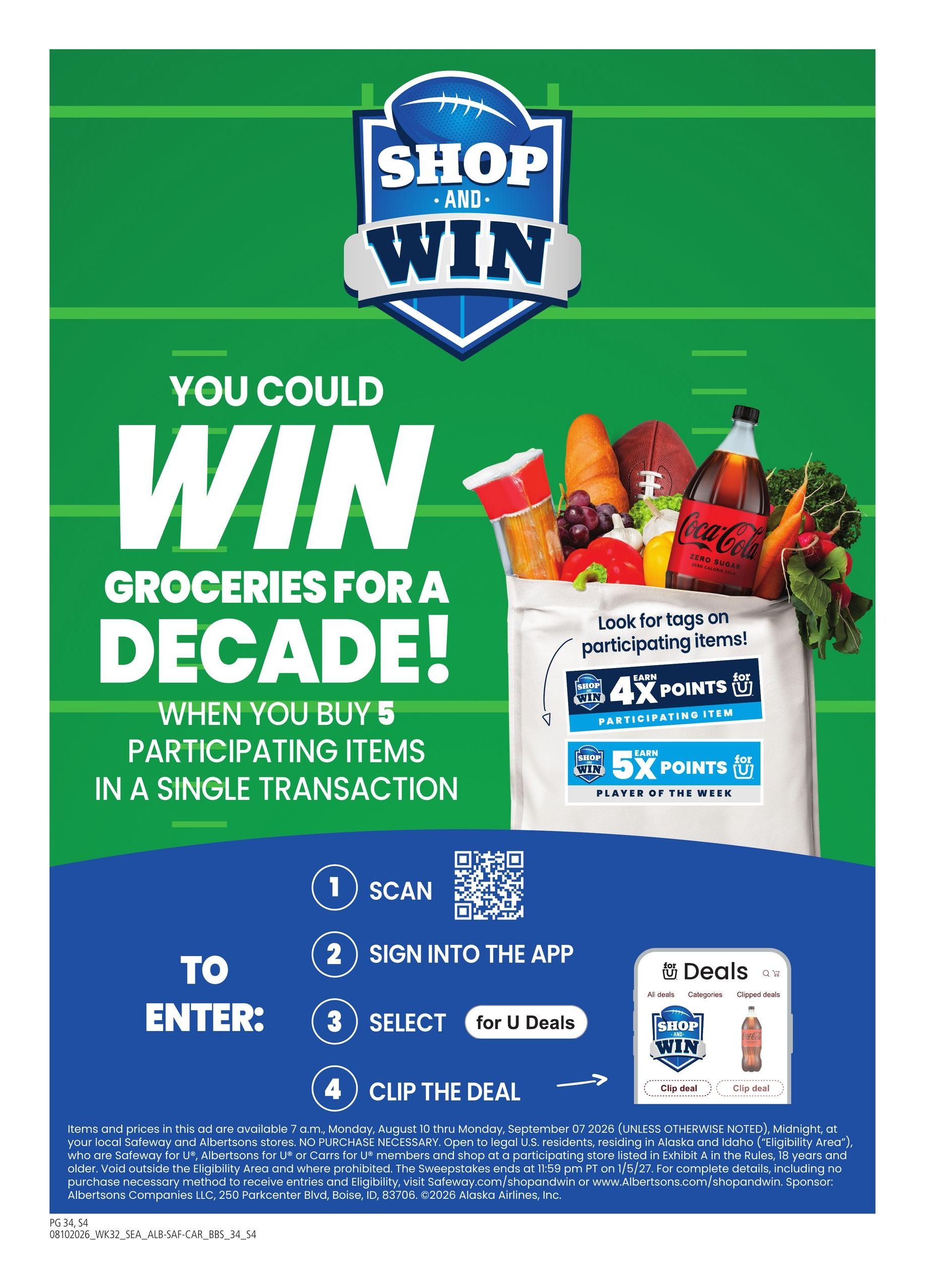 Safeway (ID) Big Book of Savings Weekly Ad August 10 - September 7, 2026