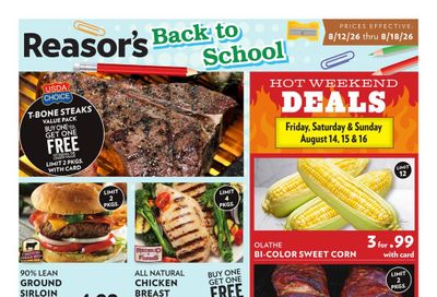 Reasor's (Tulsa–Broken Arrow Area, OK) Weekly Ad August 12 - 18, 2026