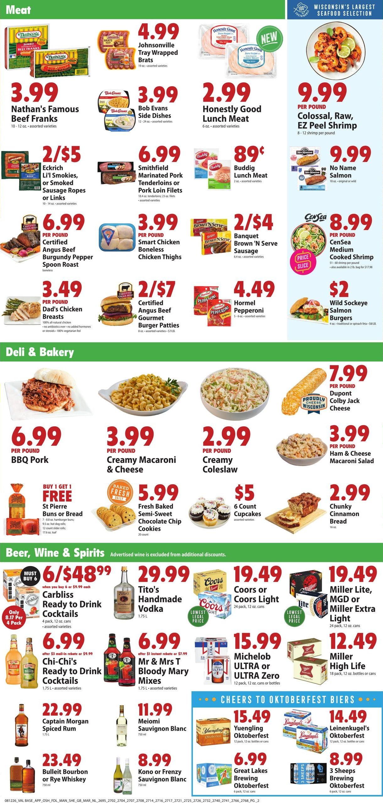 Festival Foods (Green Bay–Wrightstown Area, WI) Weekly Ad (organic) Weekly Ad August 12 - 18, 2026