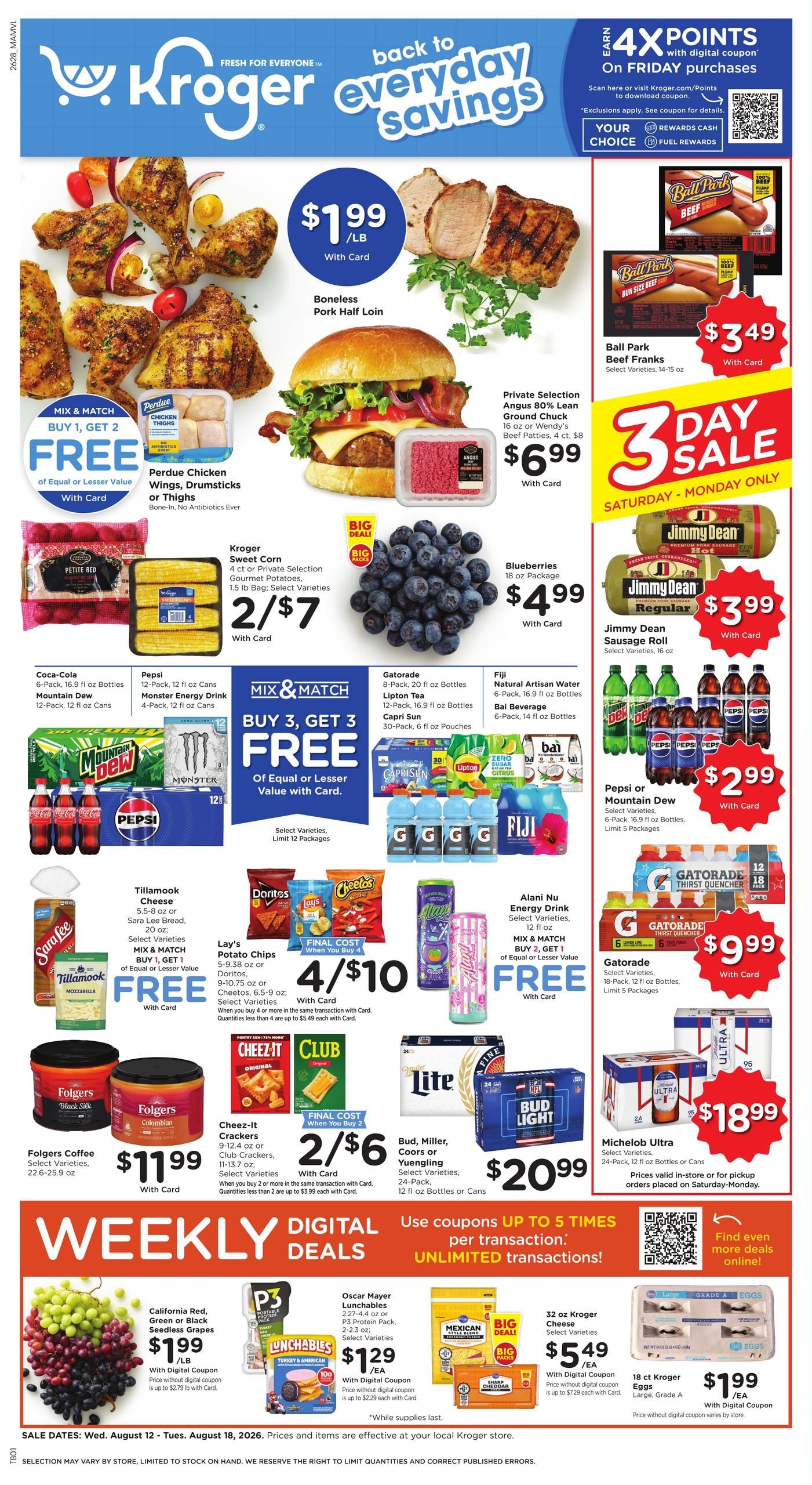 Kroger (Martinsville–Danville Area, VA) Weekly Ad August 12 - 18, 2026