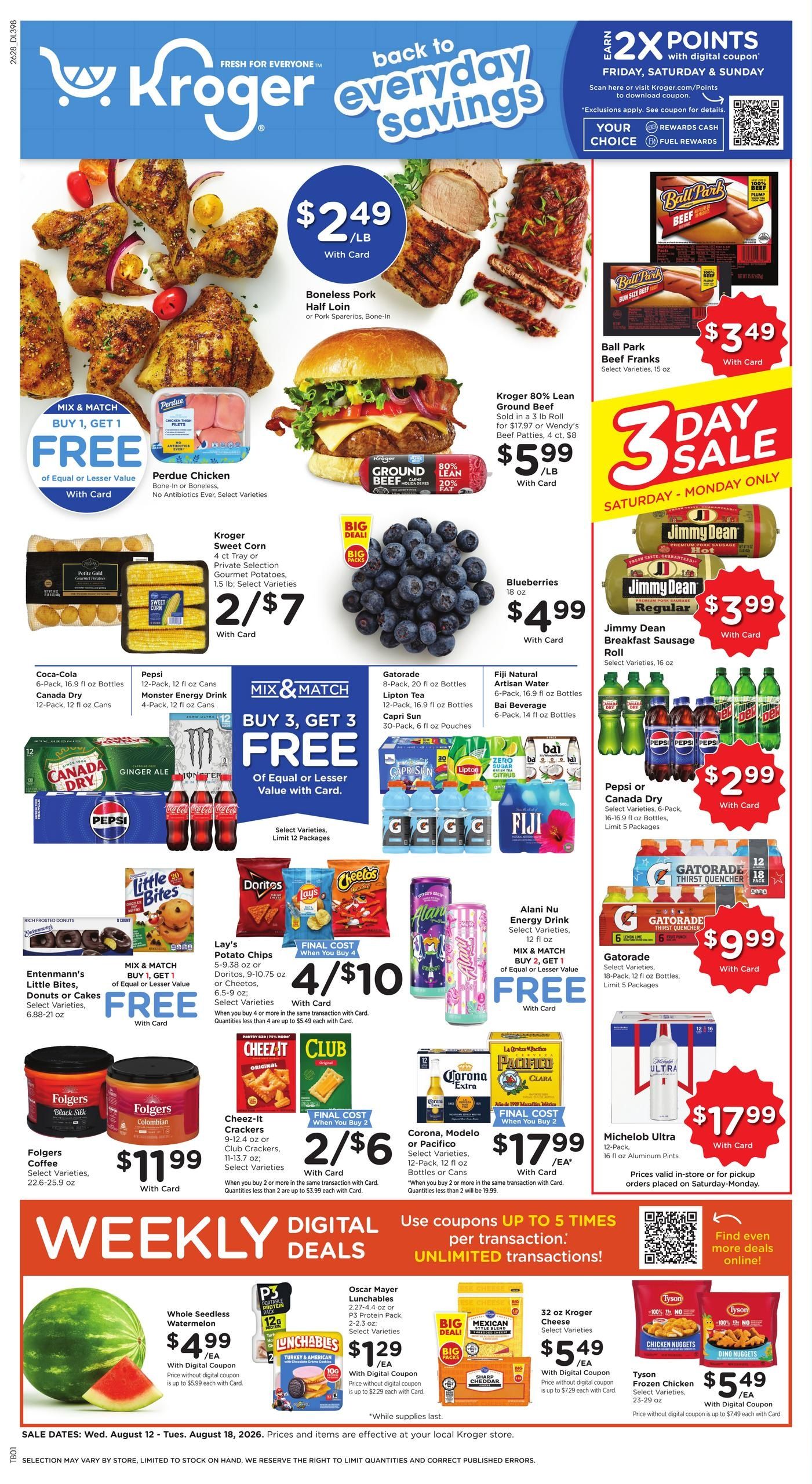 Kroger (Bolivar Area, TN) Weekly Ad August 12 - 18, 2026
