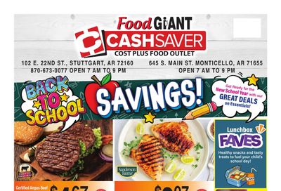 Cashsaver (Monticello Area, AR) Weekly Ad August 12 - 18, 2026