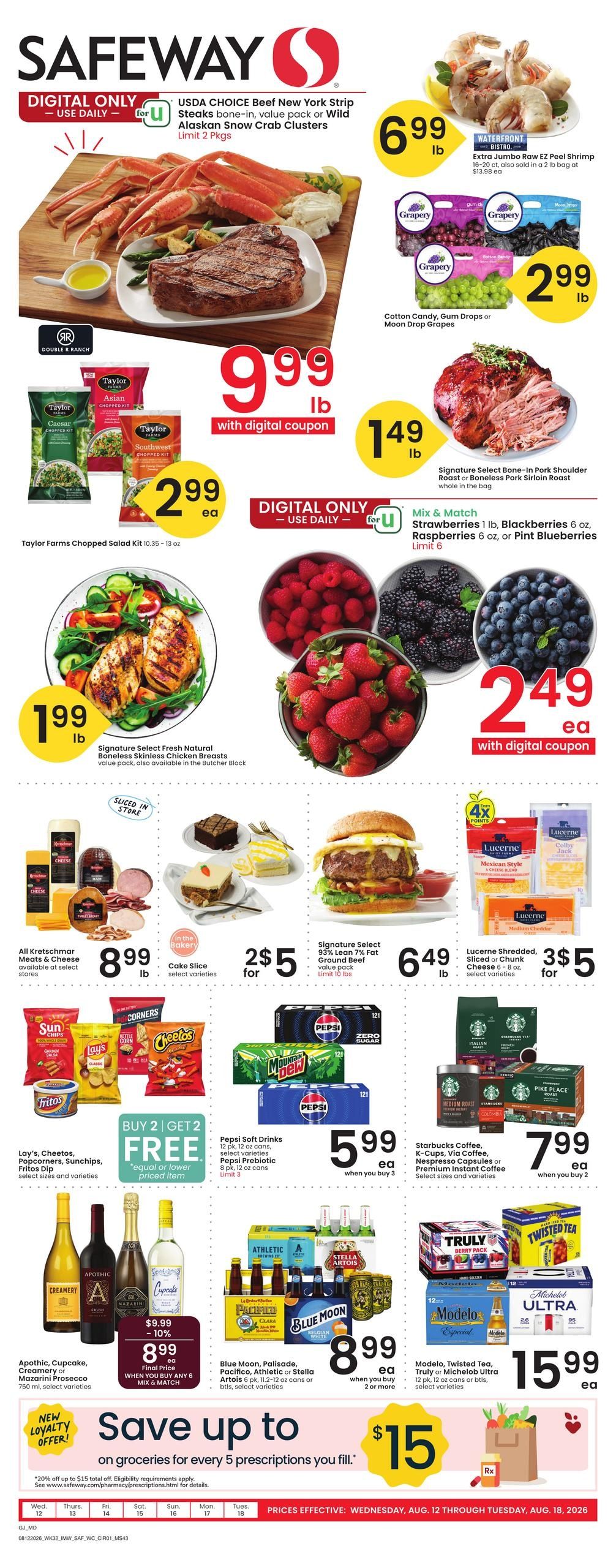 Safeway (Montrose–Ridgway Area, CO) Weekly Ad August 12 - 18, 2026