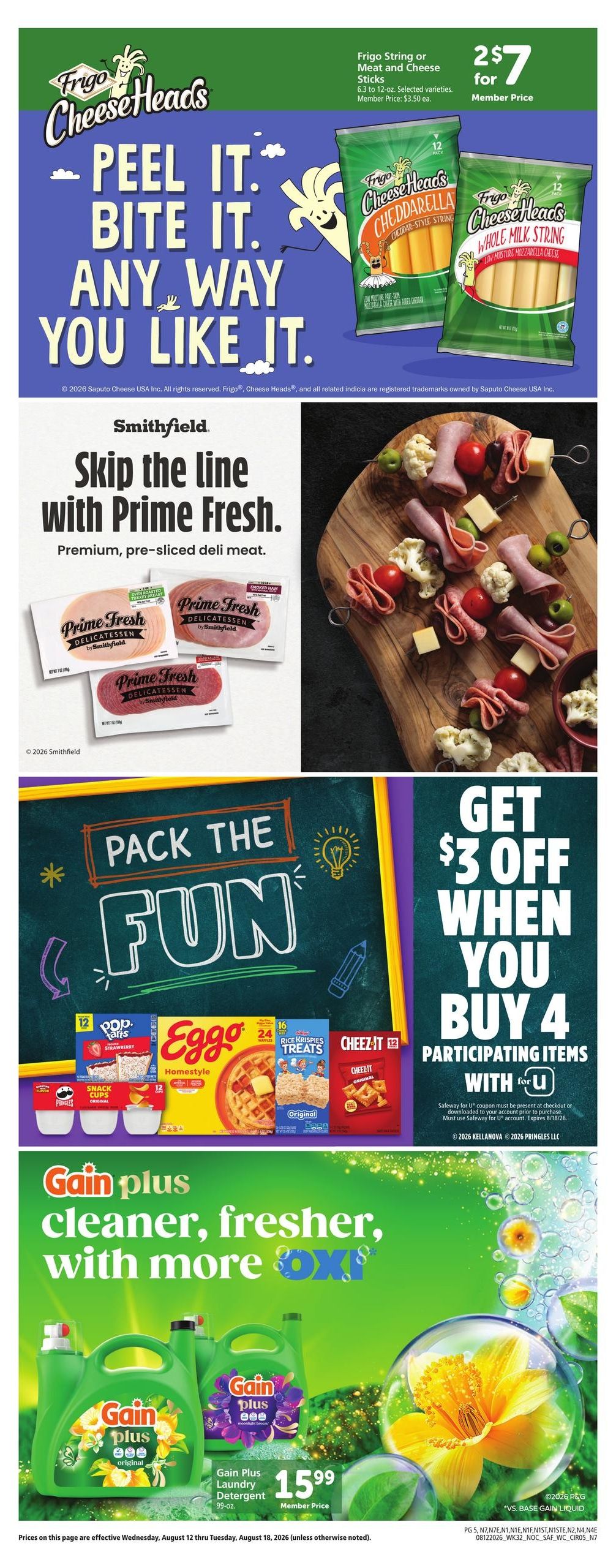 Safeway (Reno–Sparks Area, NV) Weekly Ad August 12 - 18, 2026