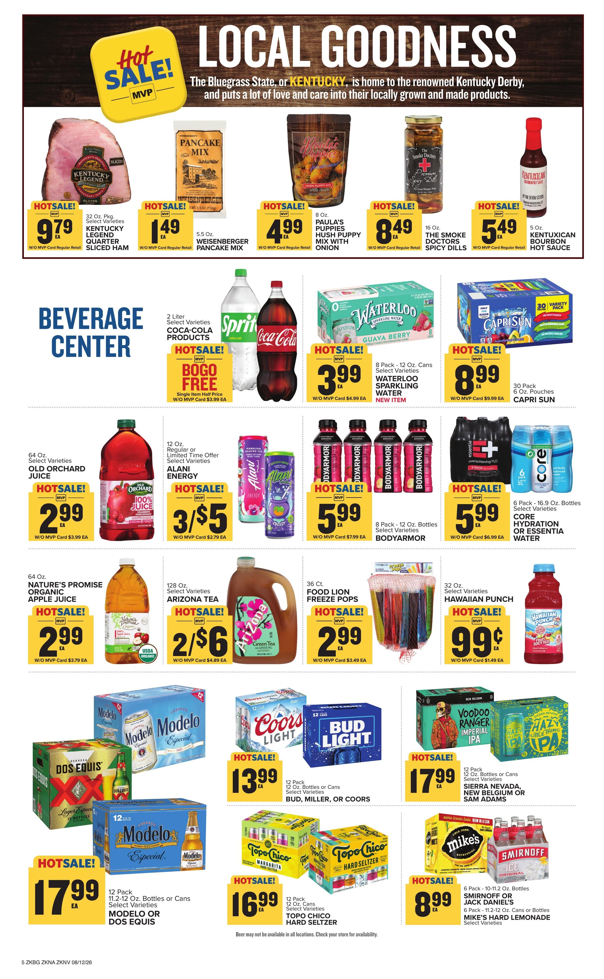 Food Lion (Hopkinsville Area, KY) Weekly Ad August 12 - 18, 2026