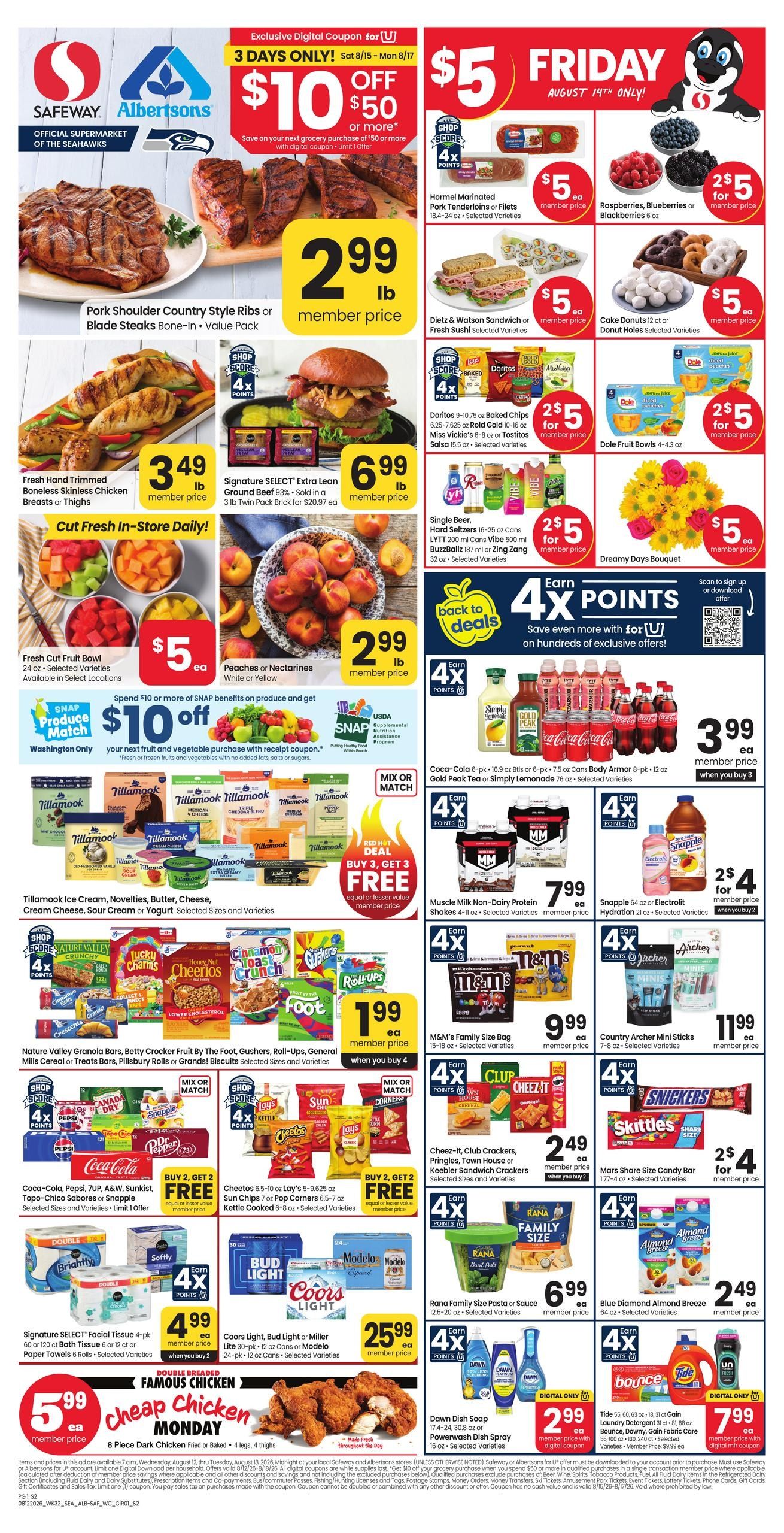 Safeway (Cashmere Area, WA) Weekly Ad August 12 - 18, 2026