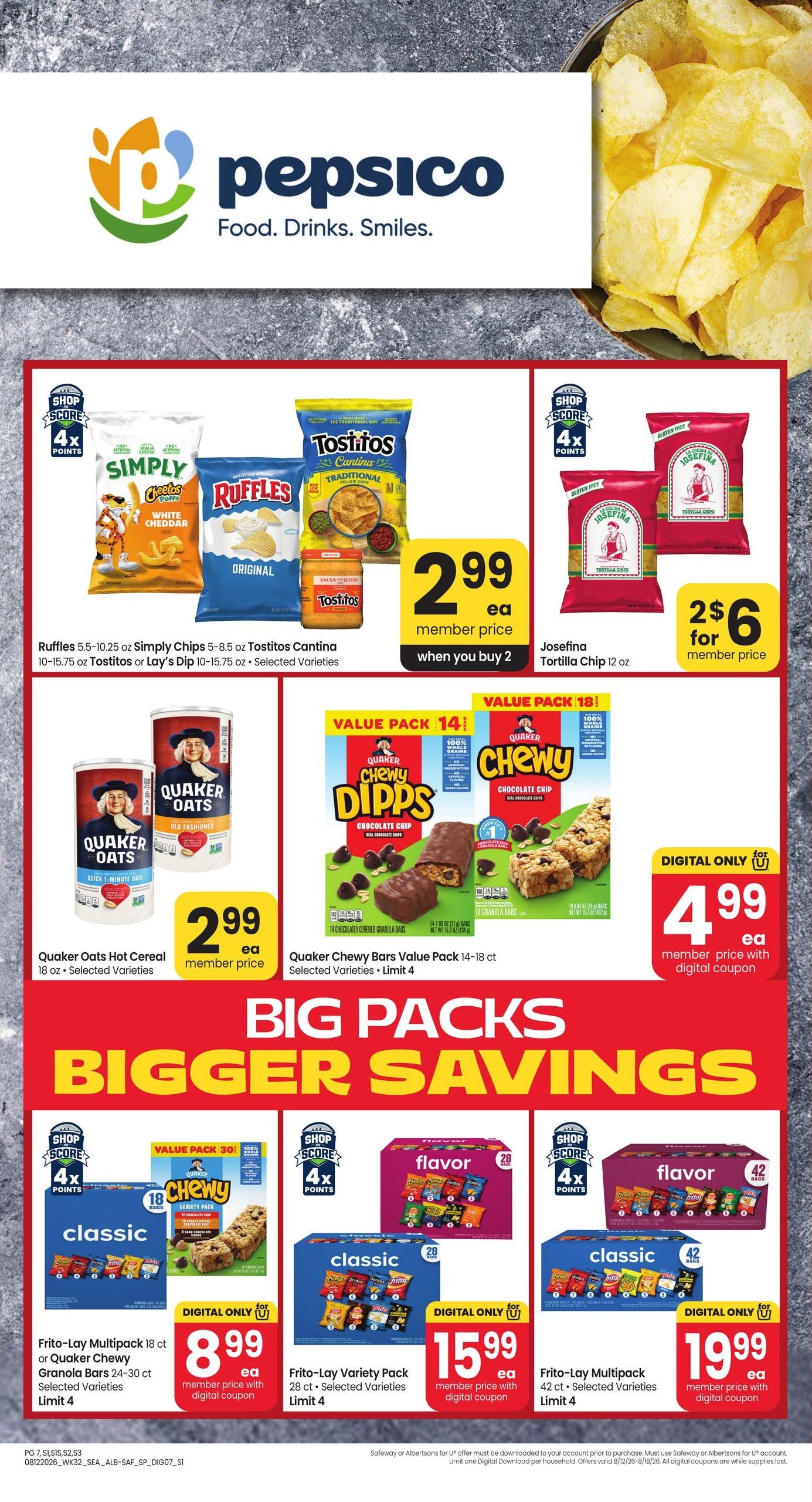 Safeway (Cashmere Area, WA) Weekly Ad August 12 - 18, 2026