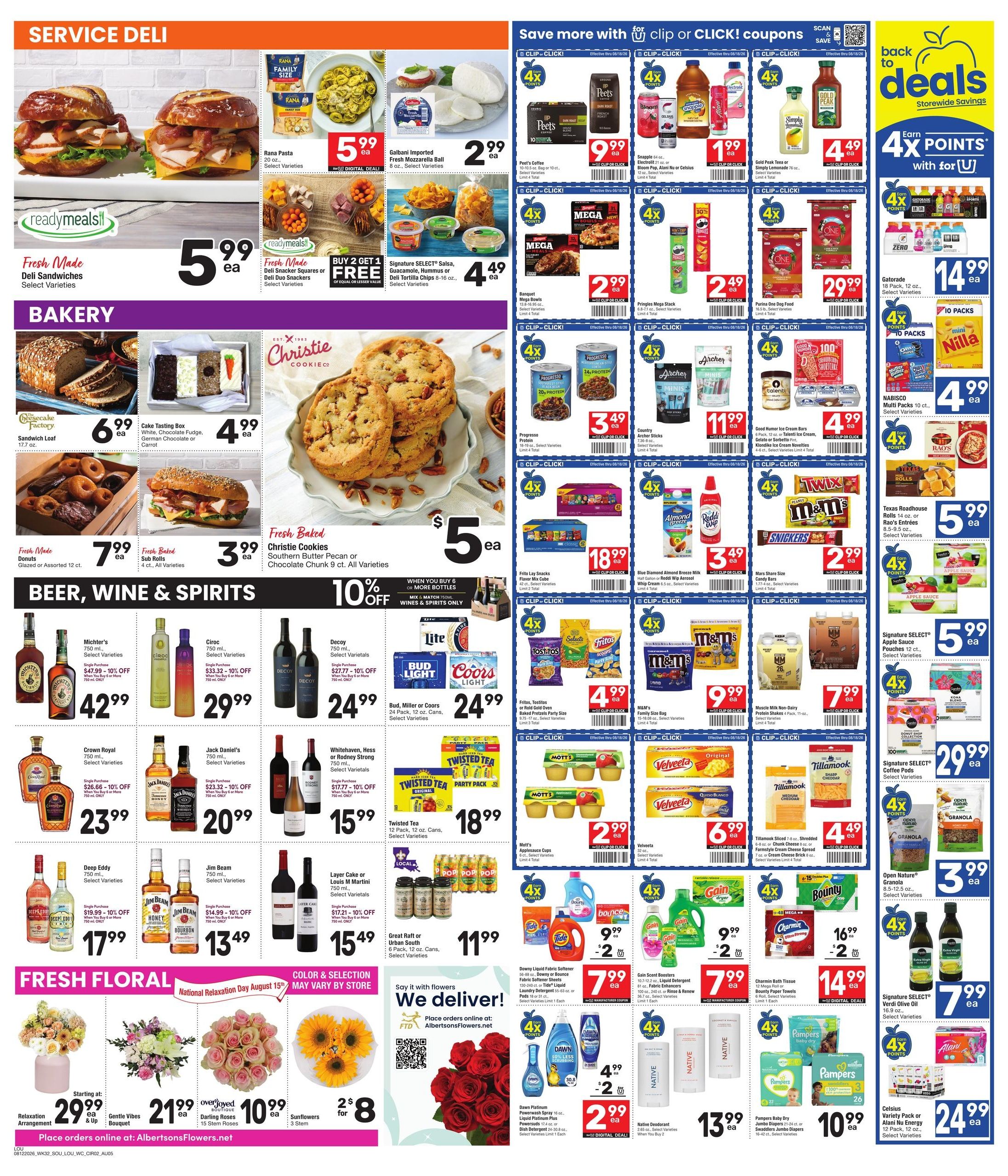 Albertsons (Belcher Area, LA) Weekly Ad August 12 - 18, 2026
