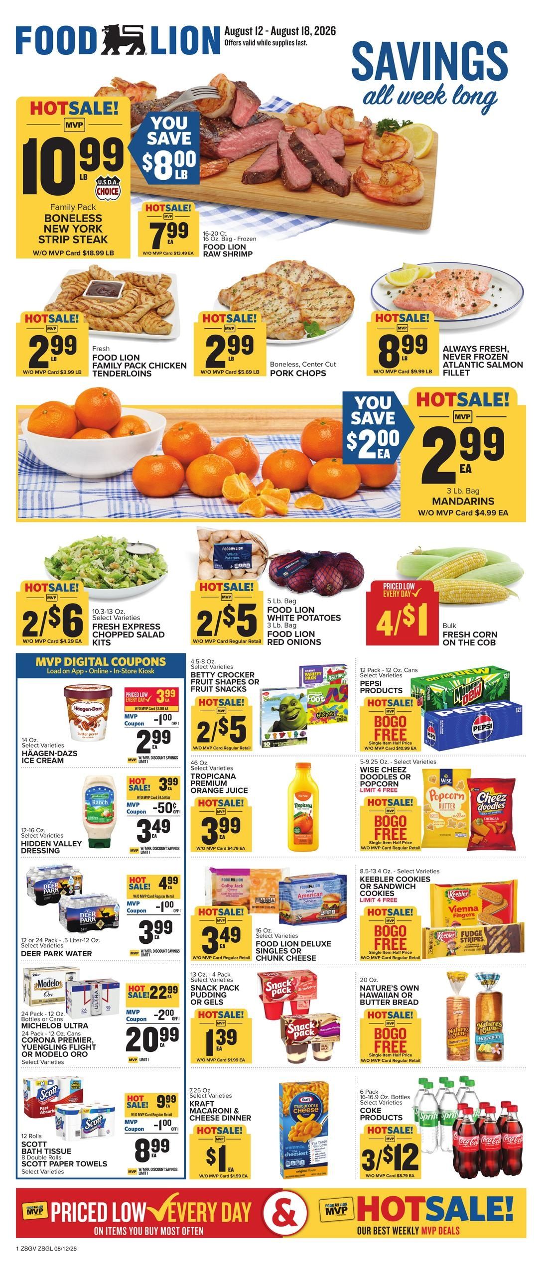 Food Lion (Richburg Area, SC) Weekly Ad August 12 - 18, 2026