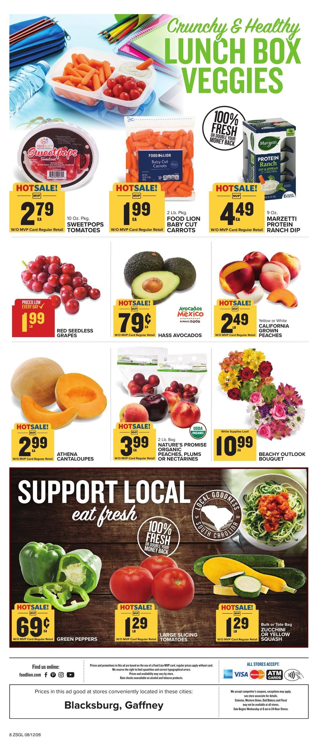 Food Lion (Richburg Area, SC) Weekly Ad August 12 - 18, 2026