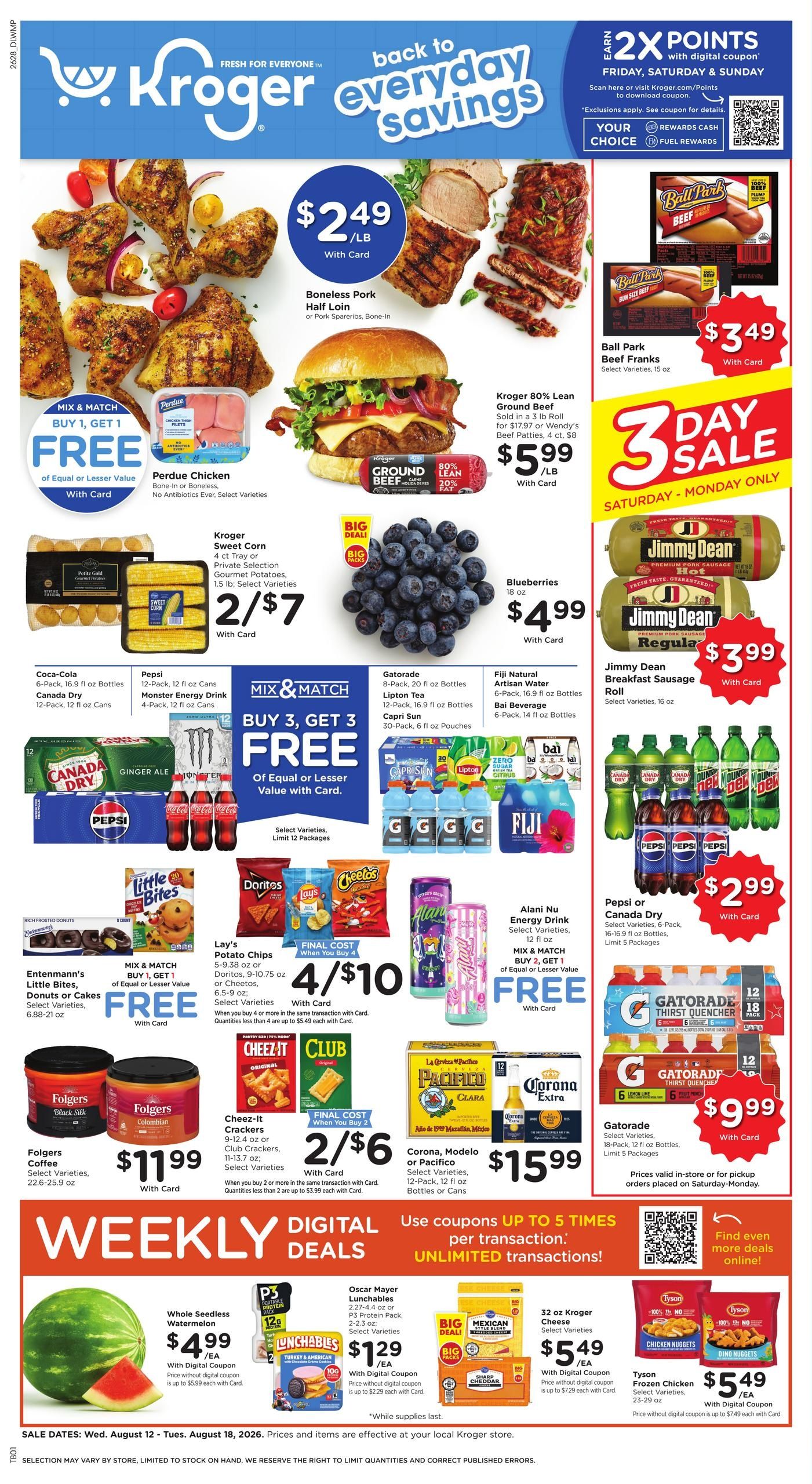 Kroger (West Memphis Area, AR) Weekly Ad August 12 - 18, 2026