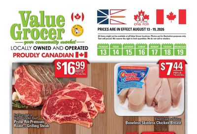 Value Grocer Flyer August 13 to 19