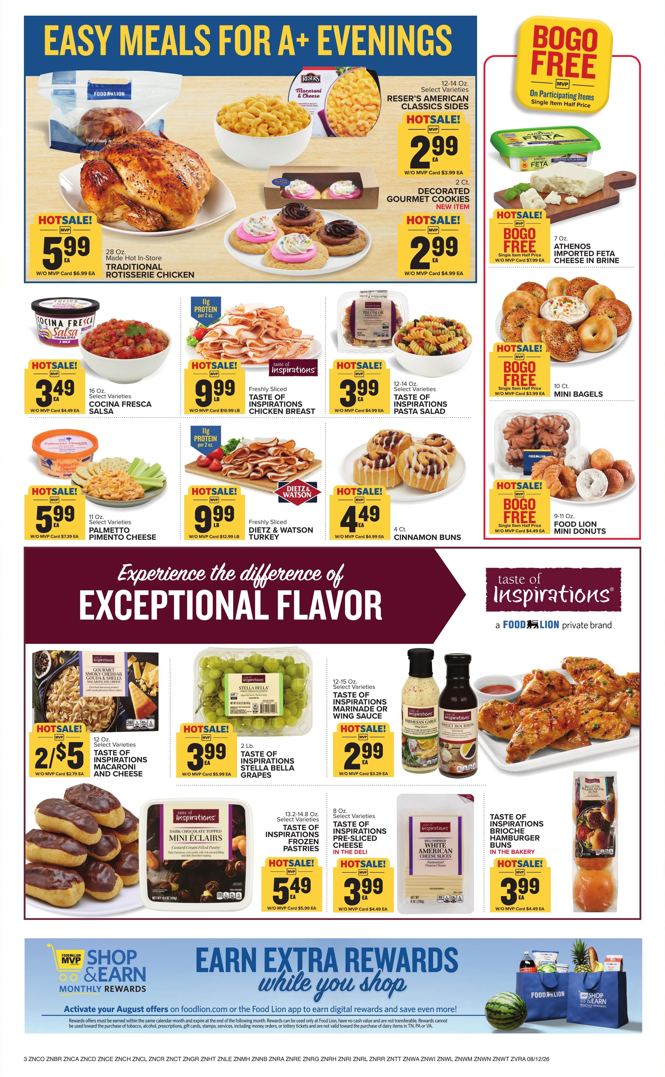 Food Lion (New Bern–Grantsboro Area, NC) Weekly Ad August 12 - 18, 2026