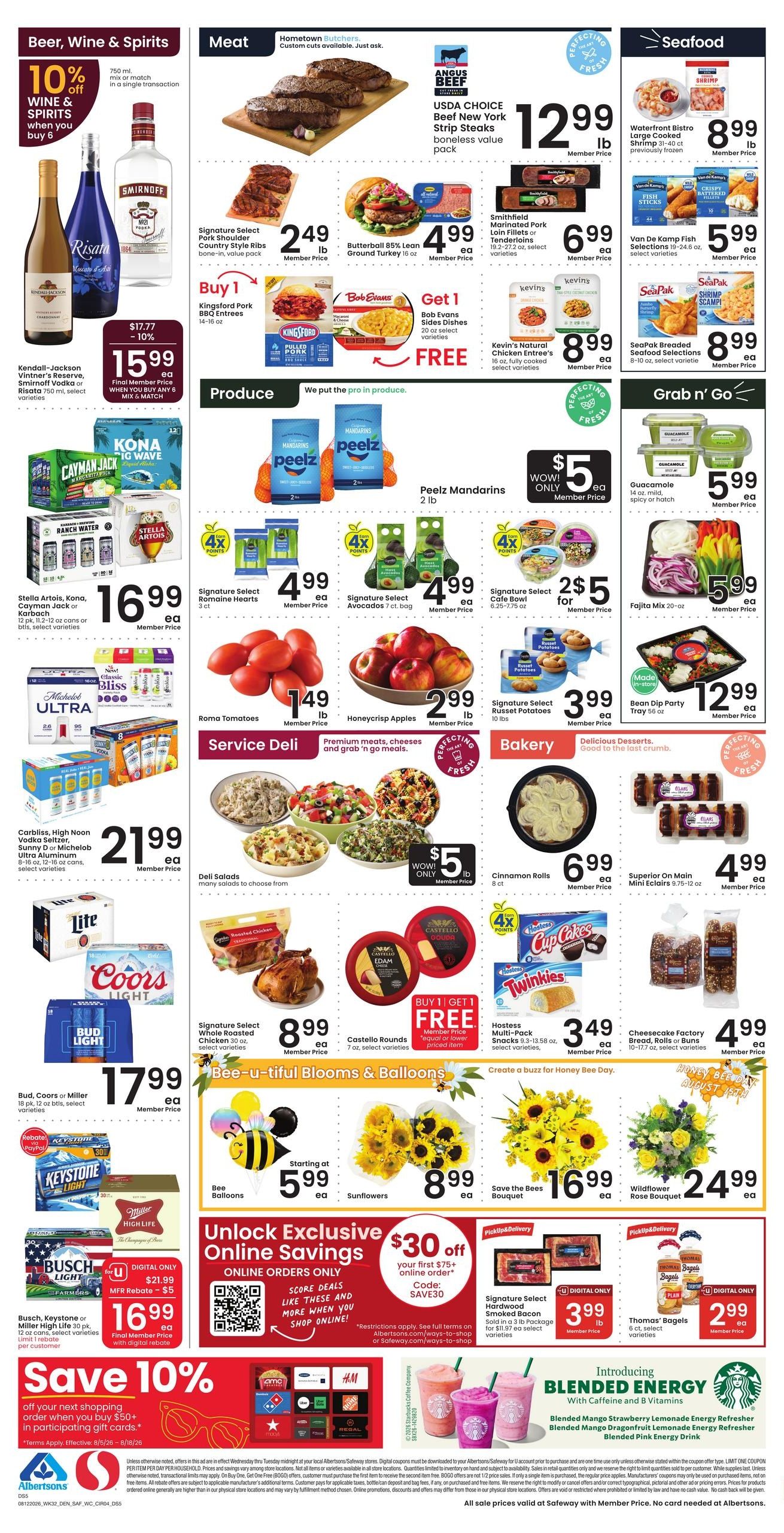 Safeway (Rapid City–Keystone Area, SD) Weekly Ad August 12 - 18, 2026