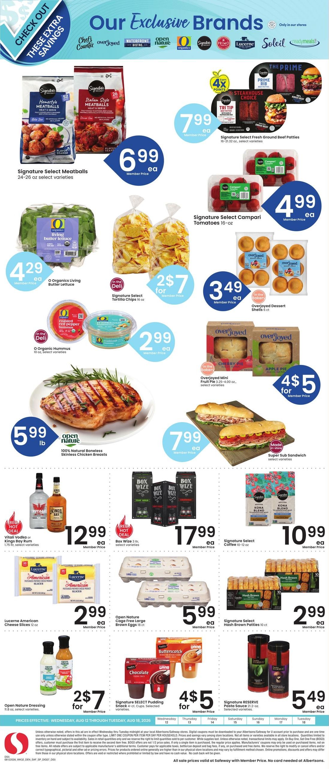 Safeway (Rapid City–Keystone Area, SD) Weekly Ad August 12 - 18, 2026