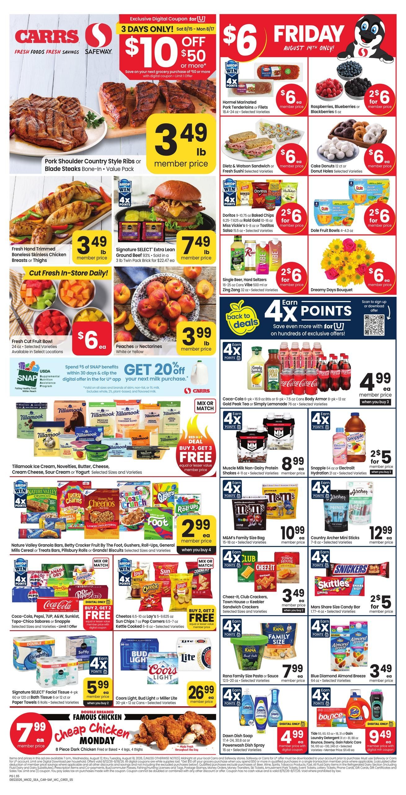 Carrs (Anchorage–Wasilla Area, AK) Weekly Ad August 12 - 18, 2026