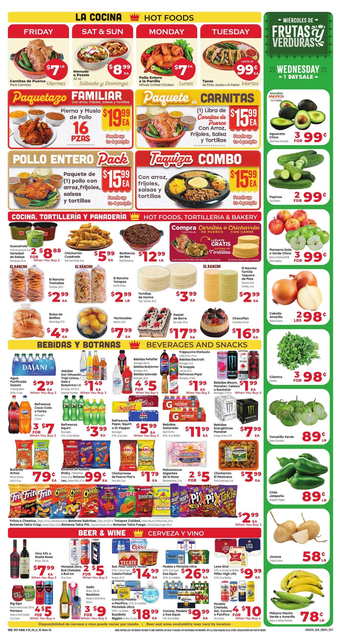 El Rancho Supermercado (McAllen–Edinburg Area, TX) Weekly Ad August 12 - 18, 2026