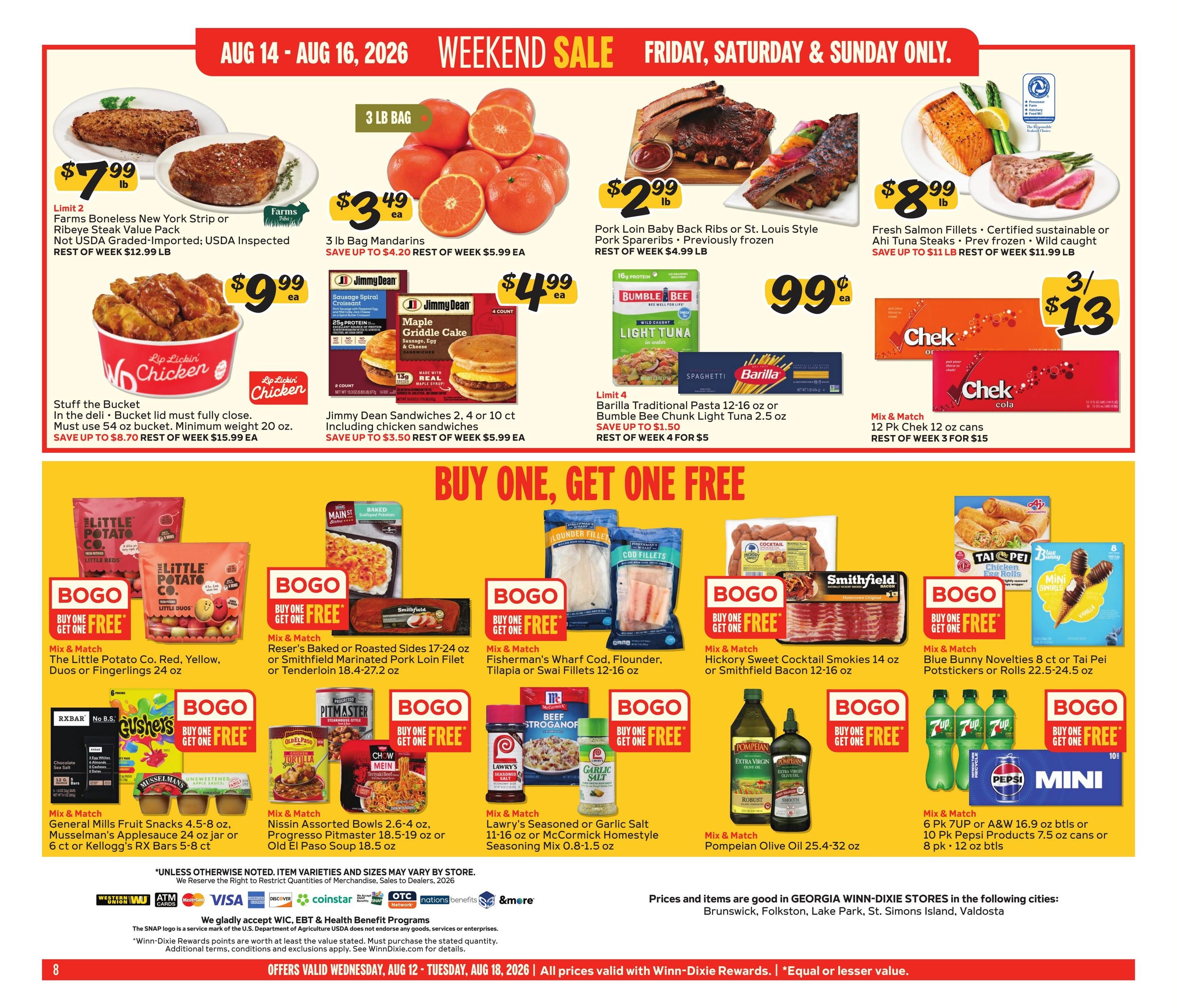 Winn-Dixie (GA) Weekly Ad August 12 - 18, 2026