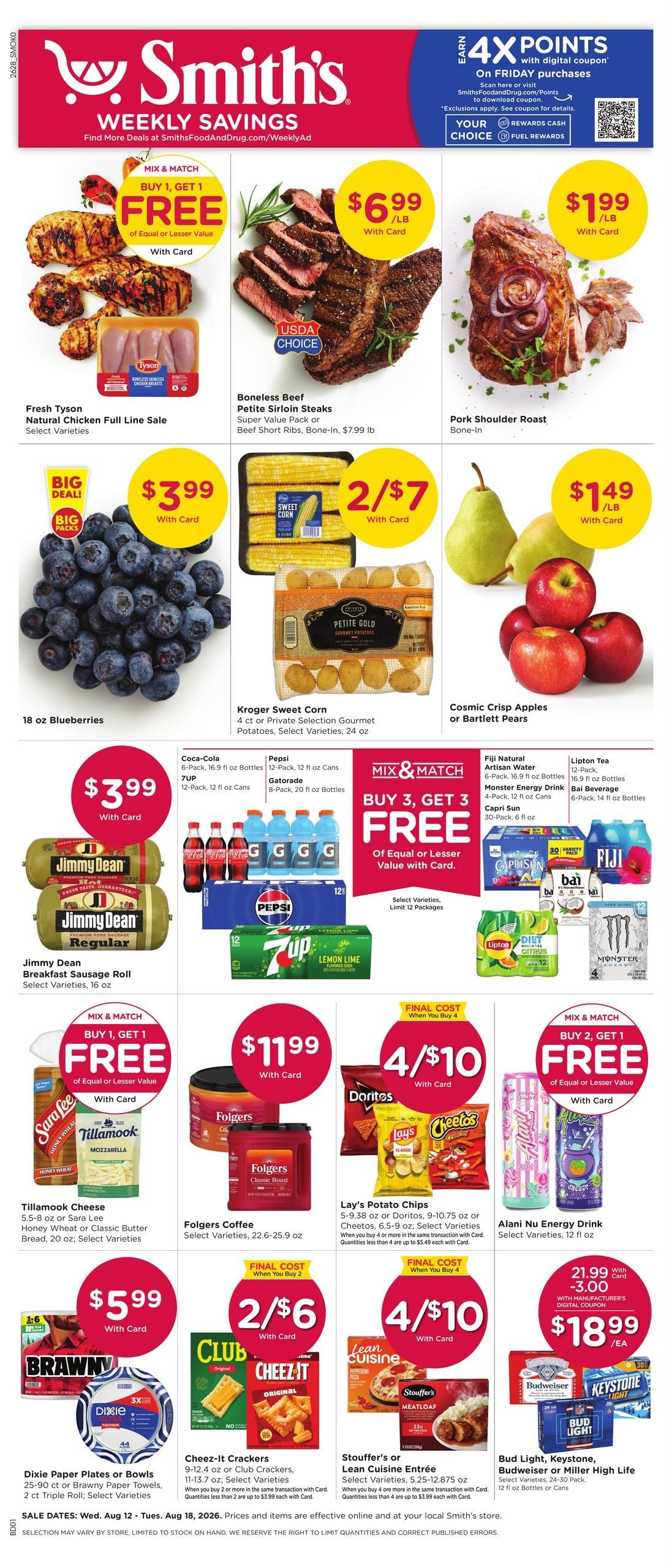 Smith's (Jackson–Teton Village Area, WY) Weekly Ad August 12 - 18, 2026