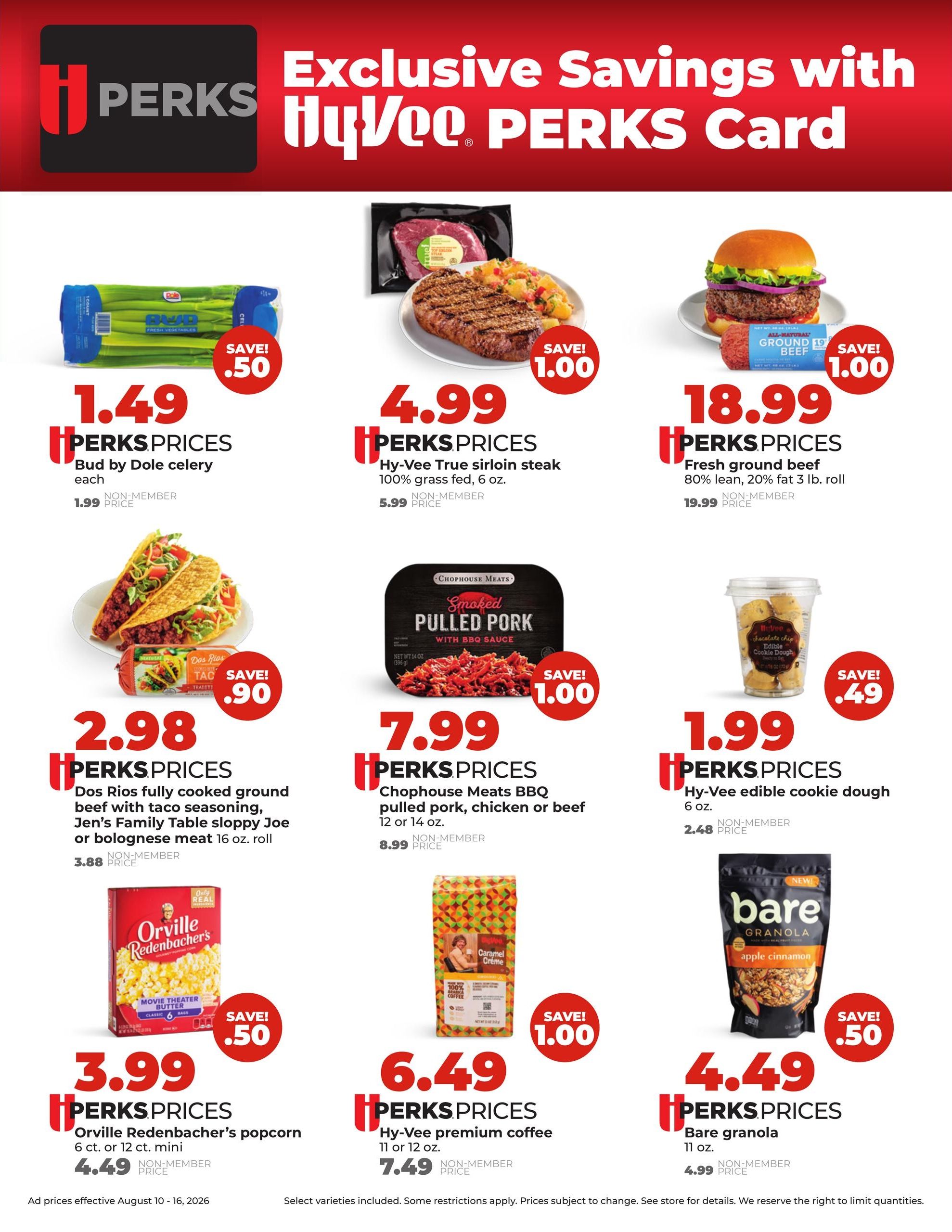 Hy-Vee (Madelia–Saint James Area, MN) Weekly Ad August 10 - 16, 2026
