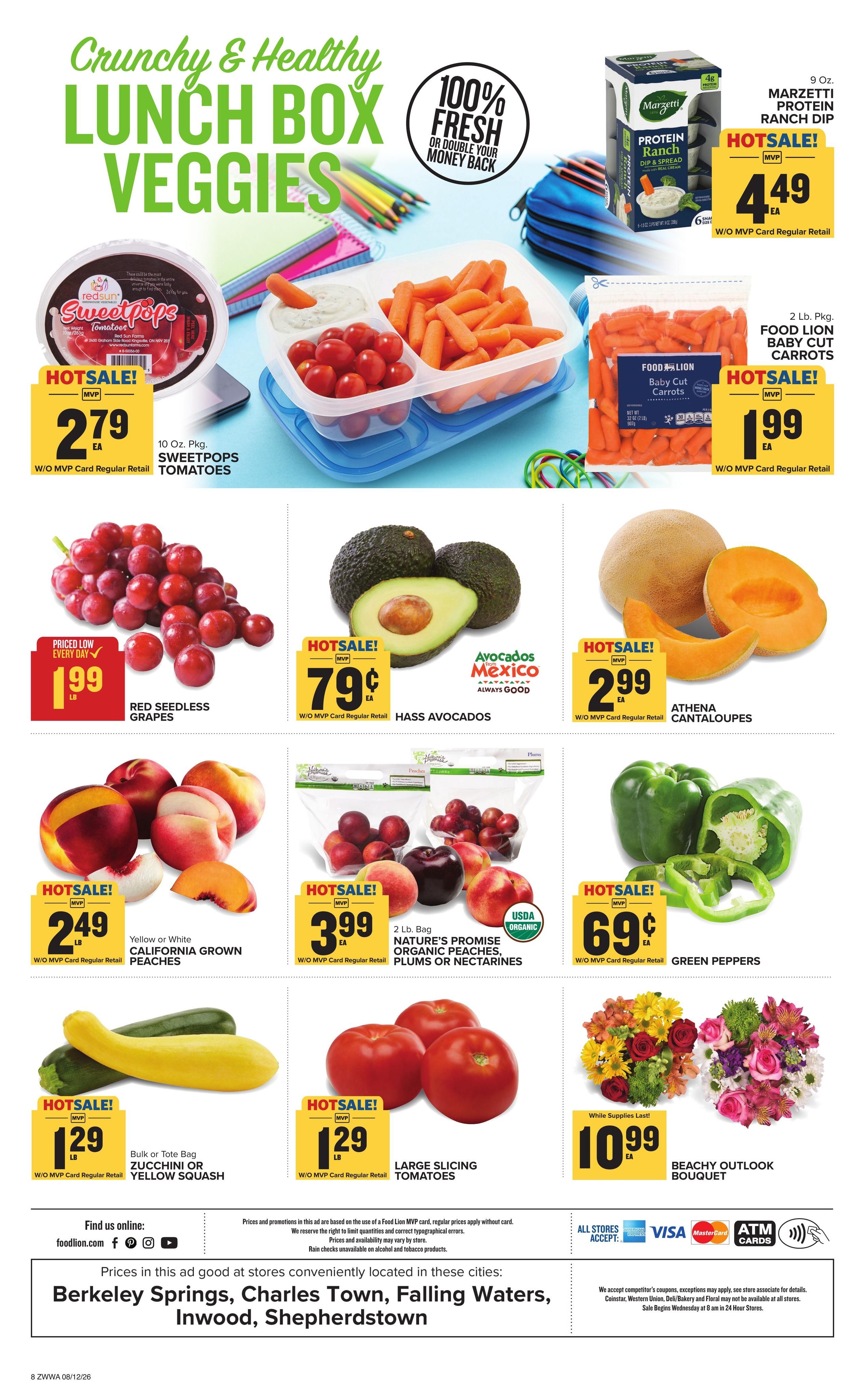 Food Lion (Hagerstown–Saint James Area, MD–WV) Weekly Ad August 12 - 18, 2026