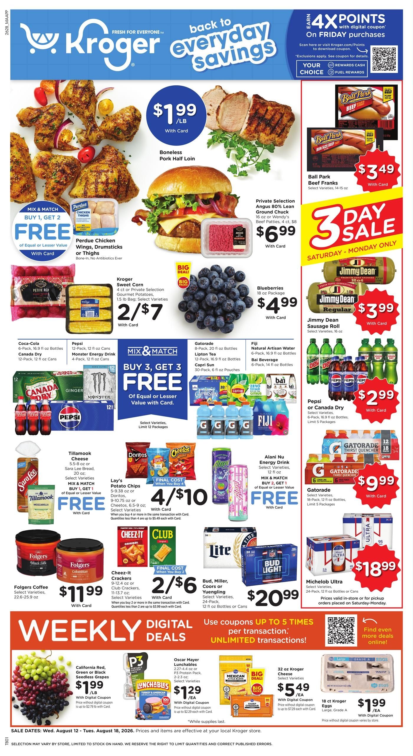 Kroger (Bridgewater–Hot Springs Area, VA) Weekly Ad August 12 - 18, 2026