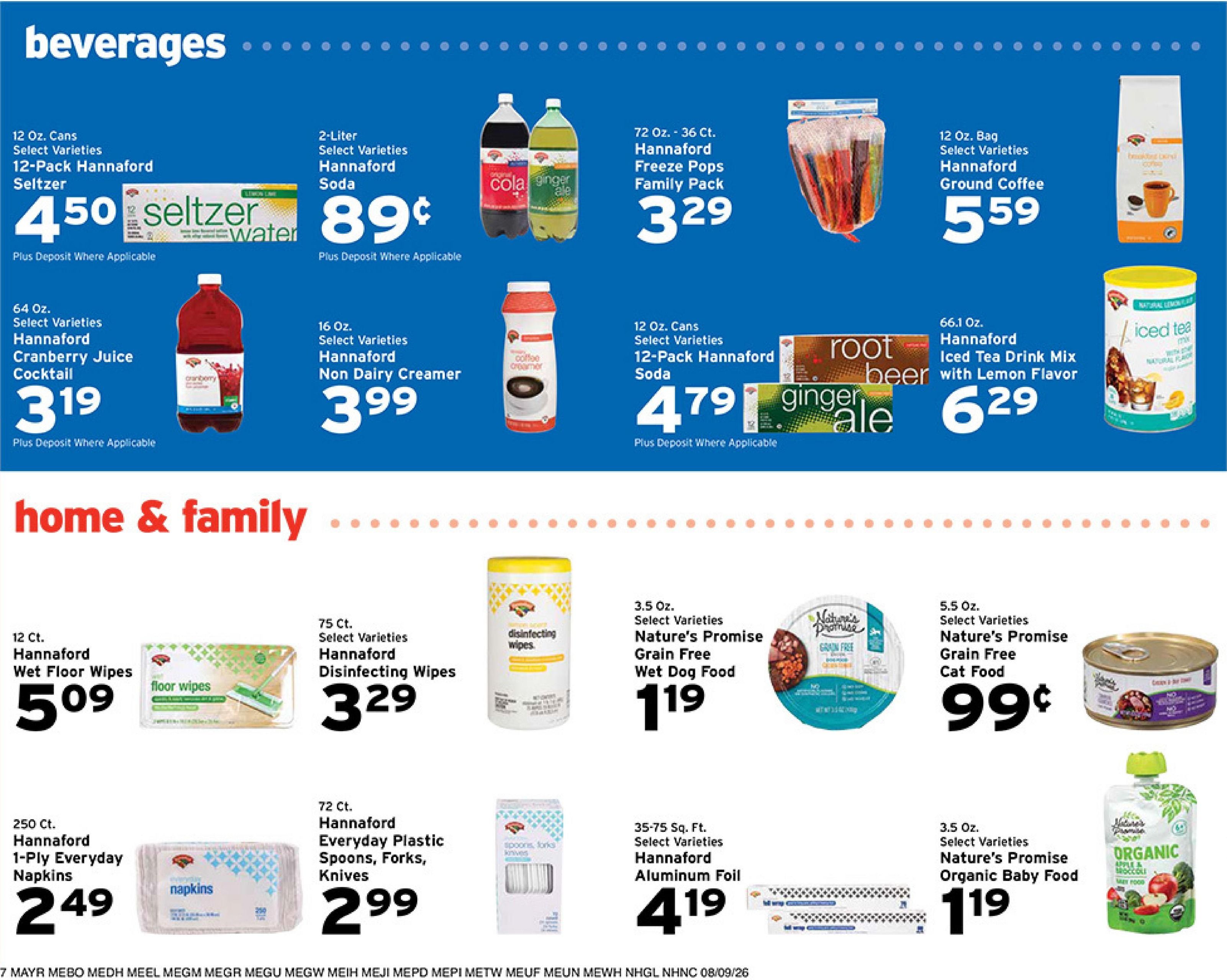 Whitney's Family Supermarket Weekly Ad August 9 - 15, 2026