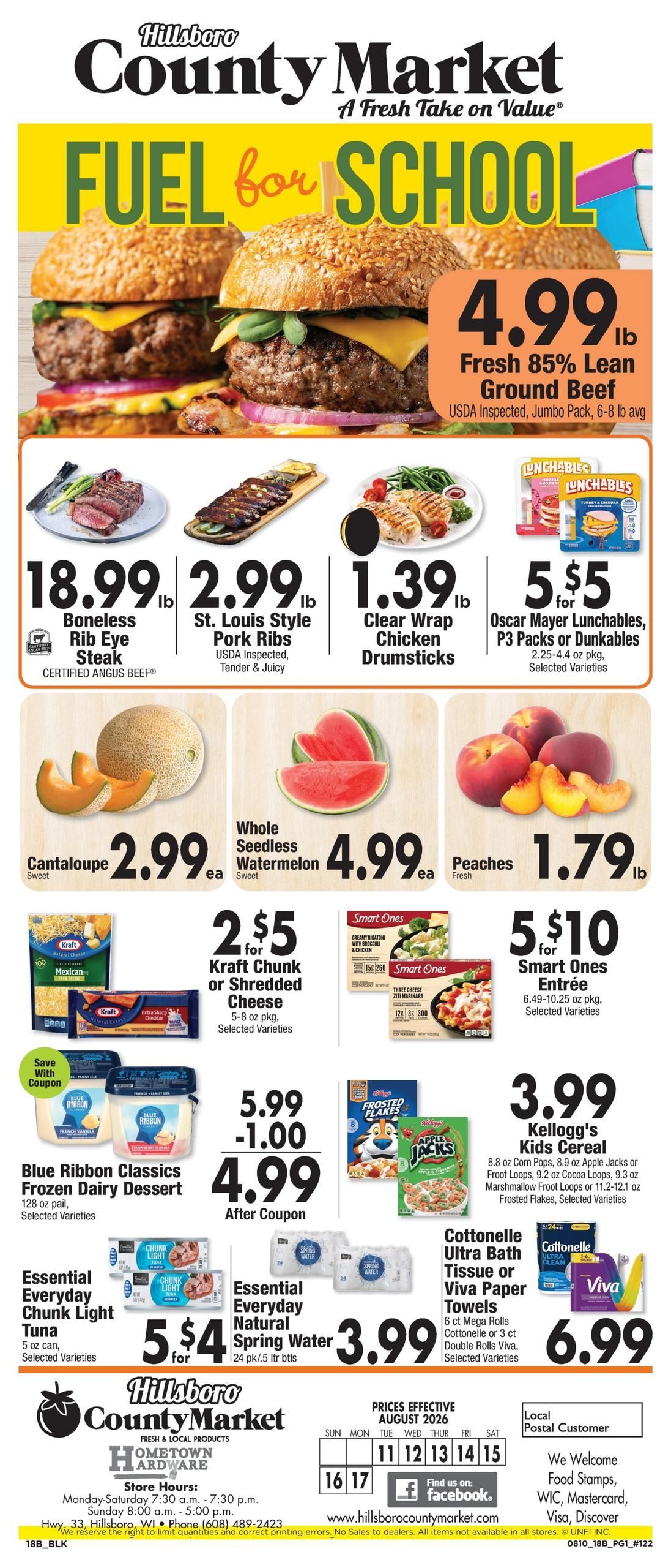 Hillsboro County Market Weekly Ad August 11 - 17, 2026
