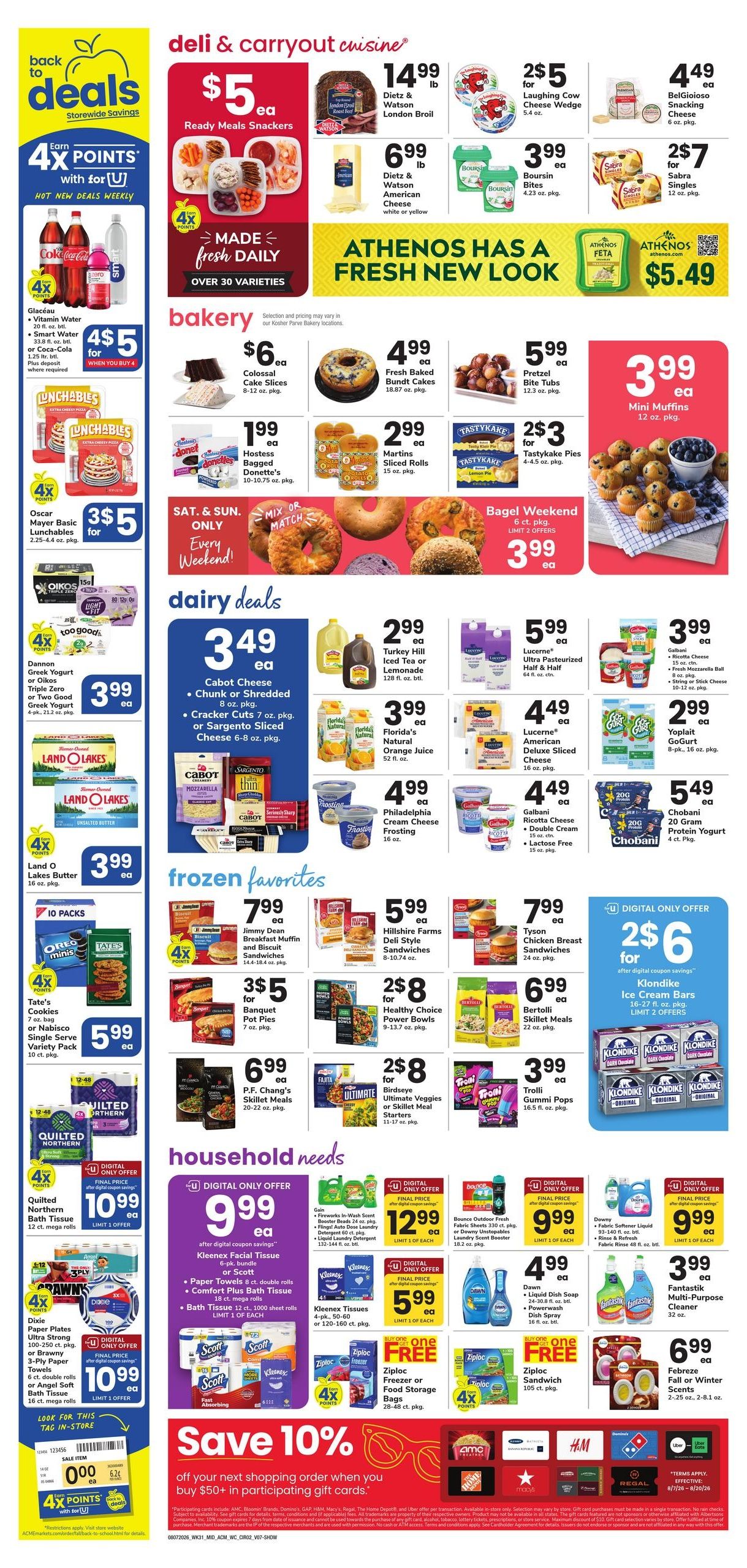 Acme Markets (Bethany Beach Area, DE) Weekly Ad August 7 - 13, 2026