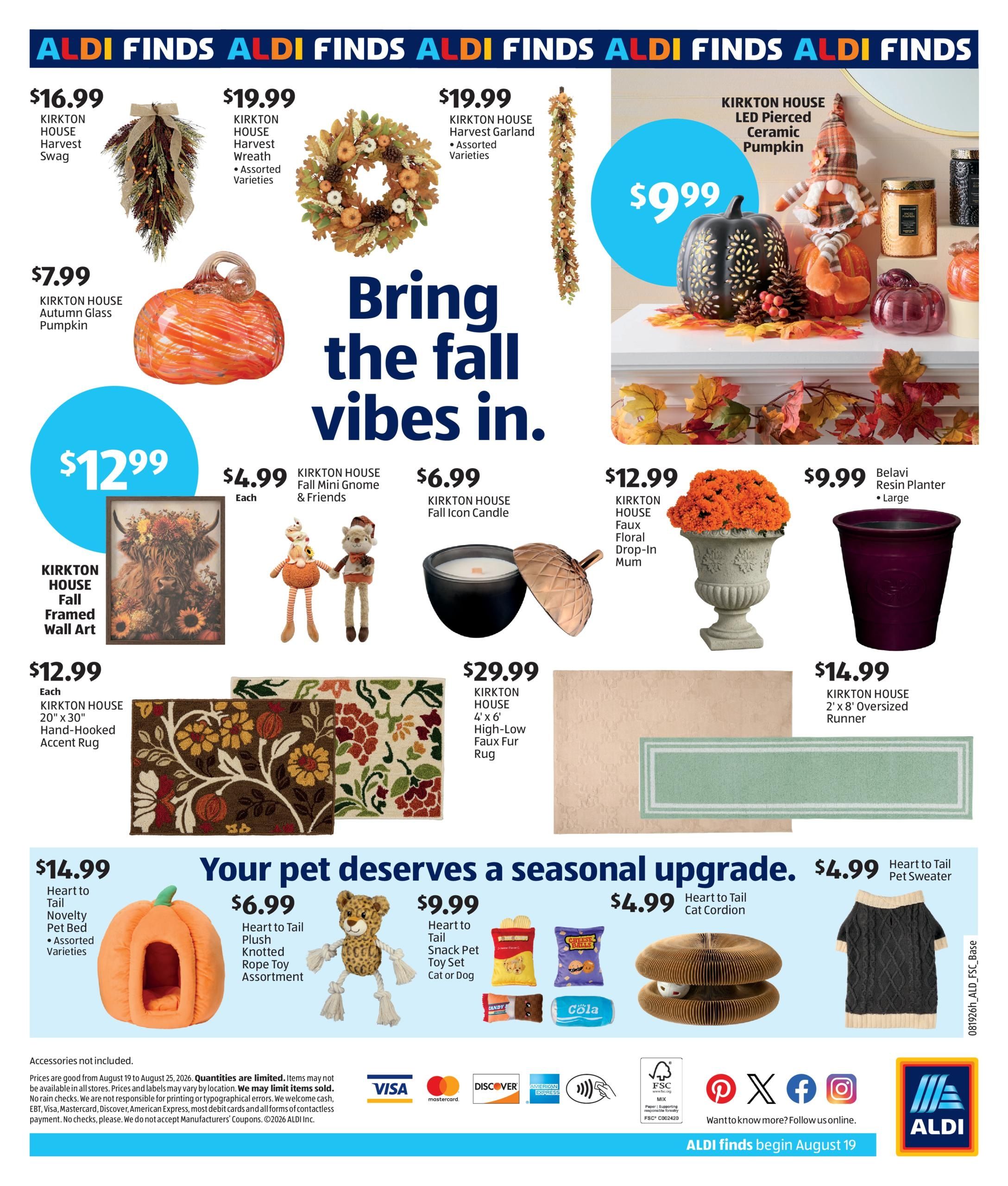 ALDI In Store Weekly Ad August 19 - 25, 2026