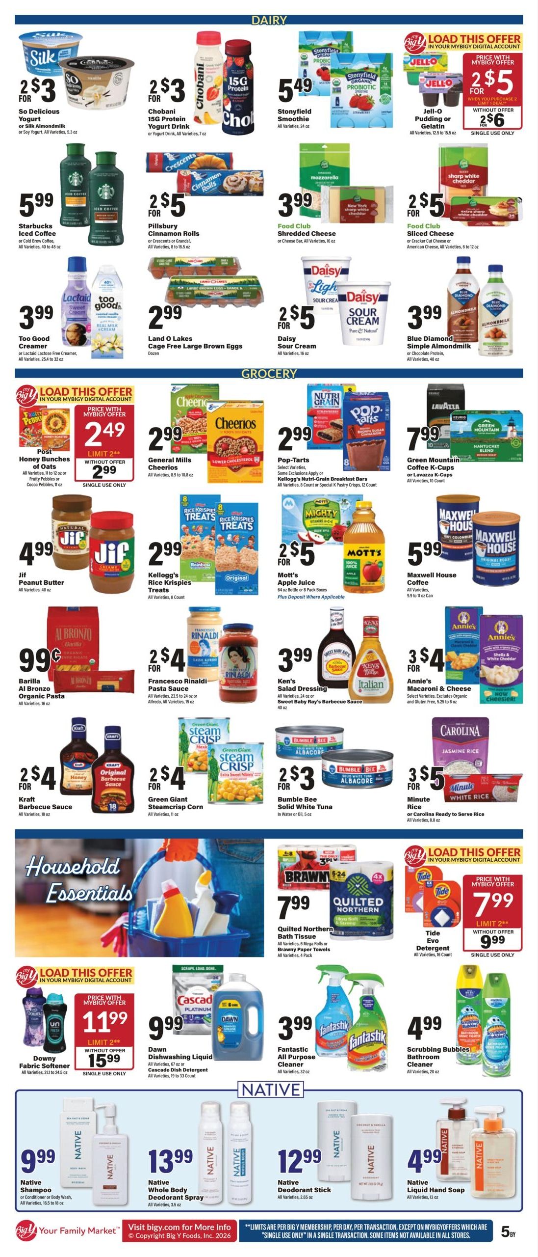 Big Y (MA, NY, RI, VT) Weekly Ad August 13 - 19, 2026