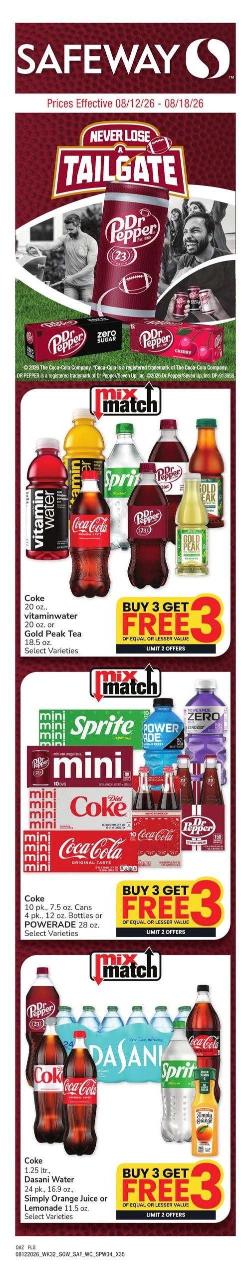 Safeway (Rio Rico-Safford Area, AZ) Weekly Ad August 12 - 18, 2026