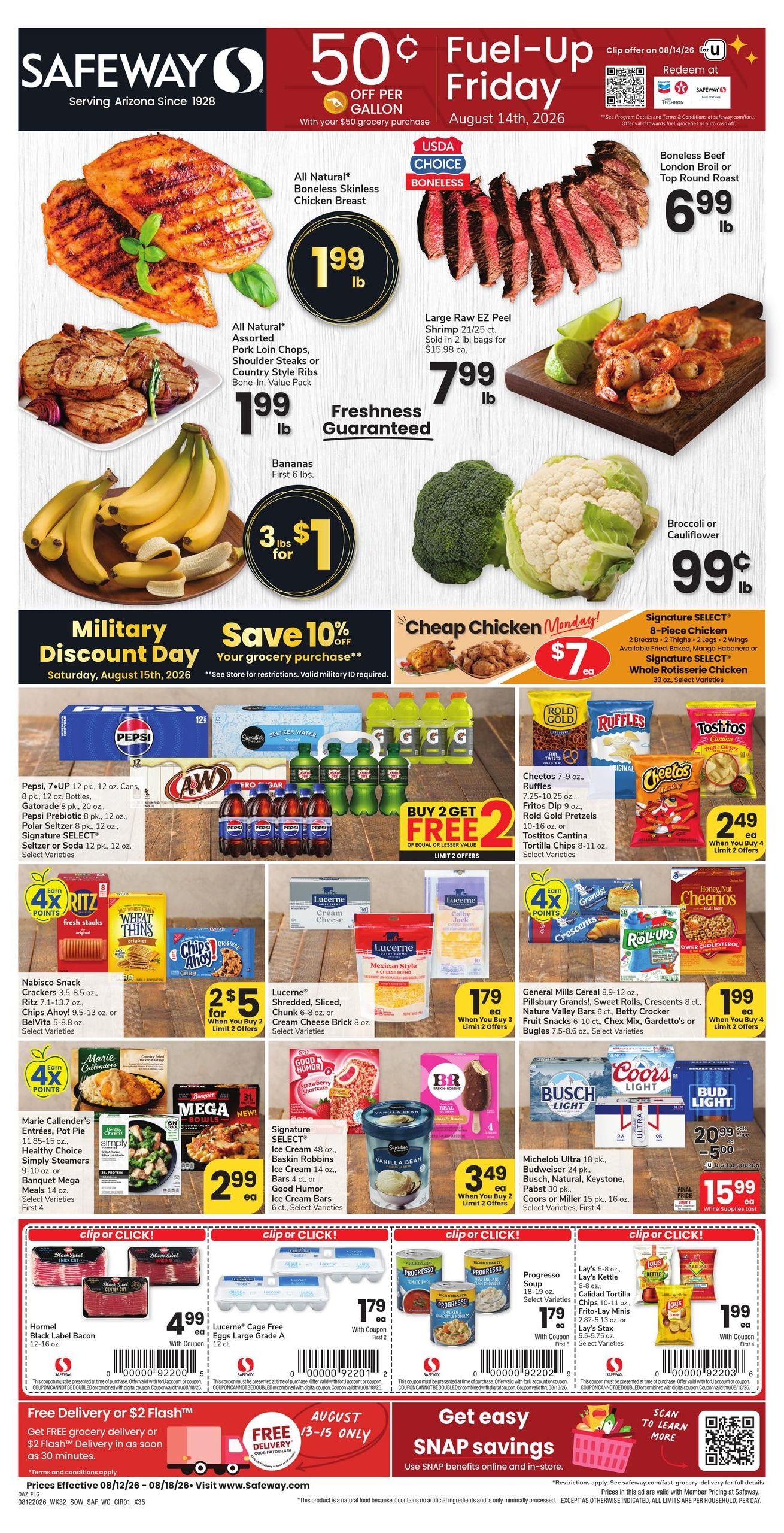 Safeway (Rio Rico-Safford Area, AZ) Weekly Ad August 12 - 18, 2026