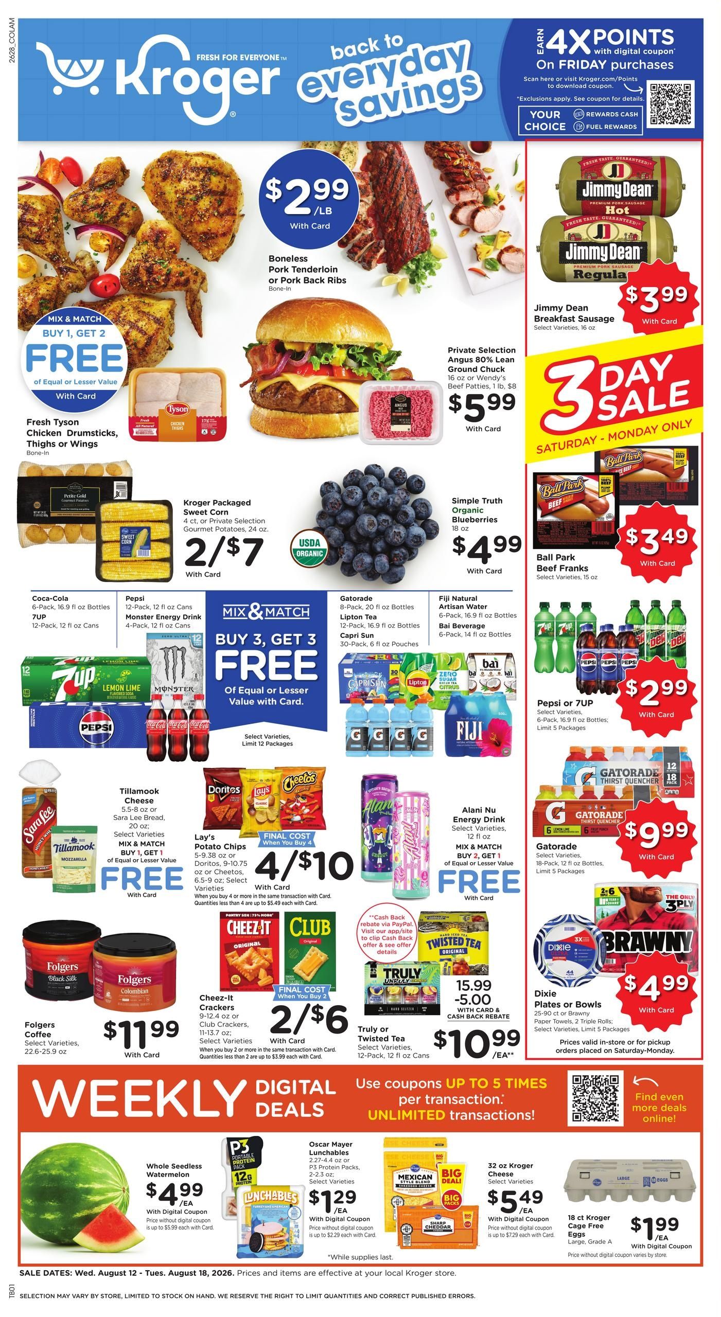 Kroger (Bridgewater Area, MI) Weekly Ad August 12 - 18, 2026
