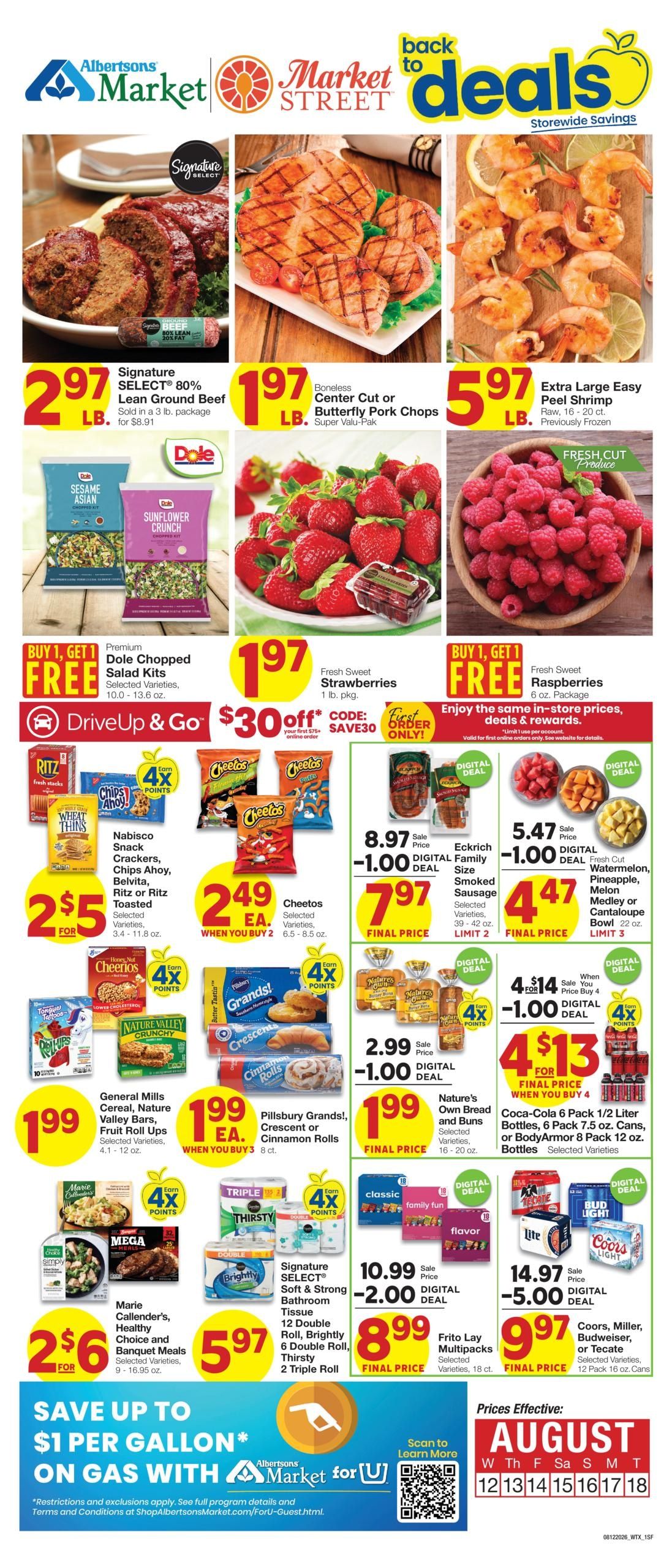Albertsons Market (San Jose-Santa Fe Area, NM) Weekly Ad August 12 - 18, 2026