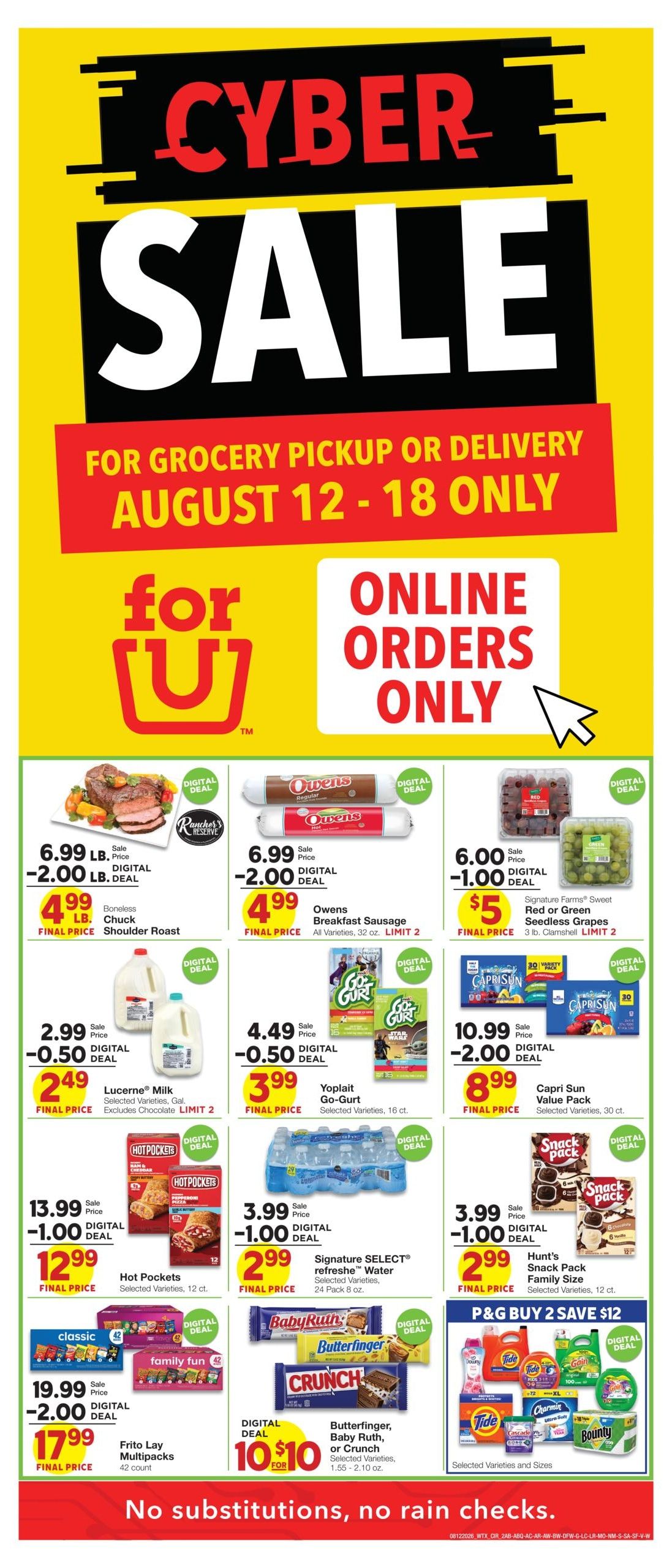 Albertsons Market (San Jose-Santa Fe Area, NM) Weekly Ad August 12 - 18, 2026