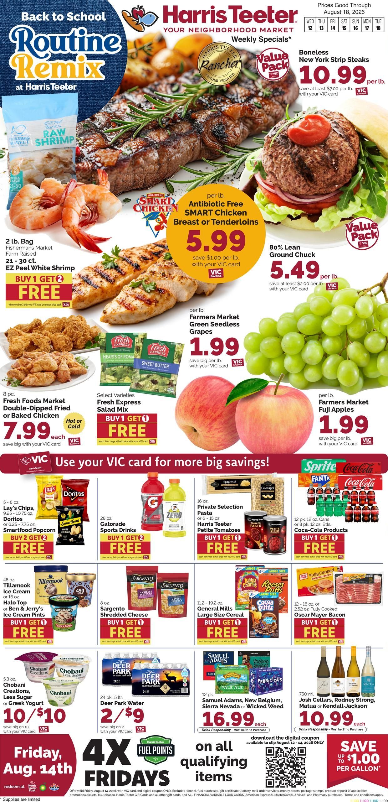Harris Teeter (SC) Weekly Ad August 12 - 18, 2026