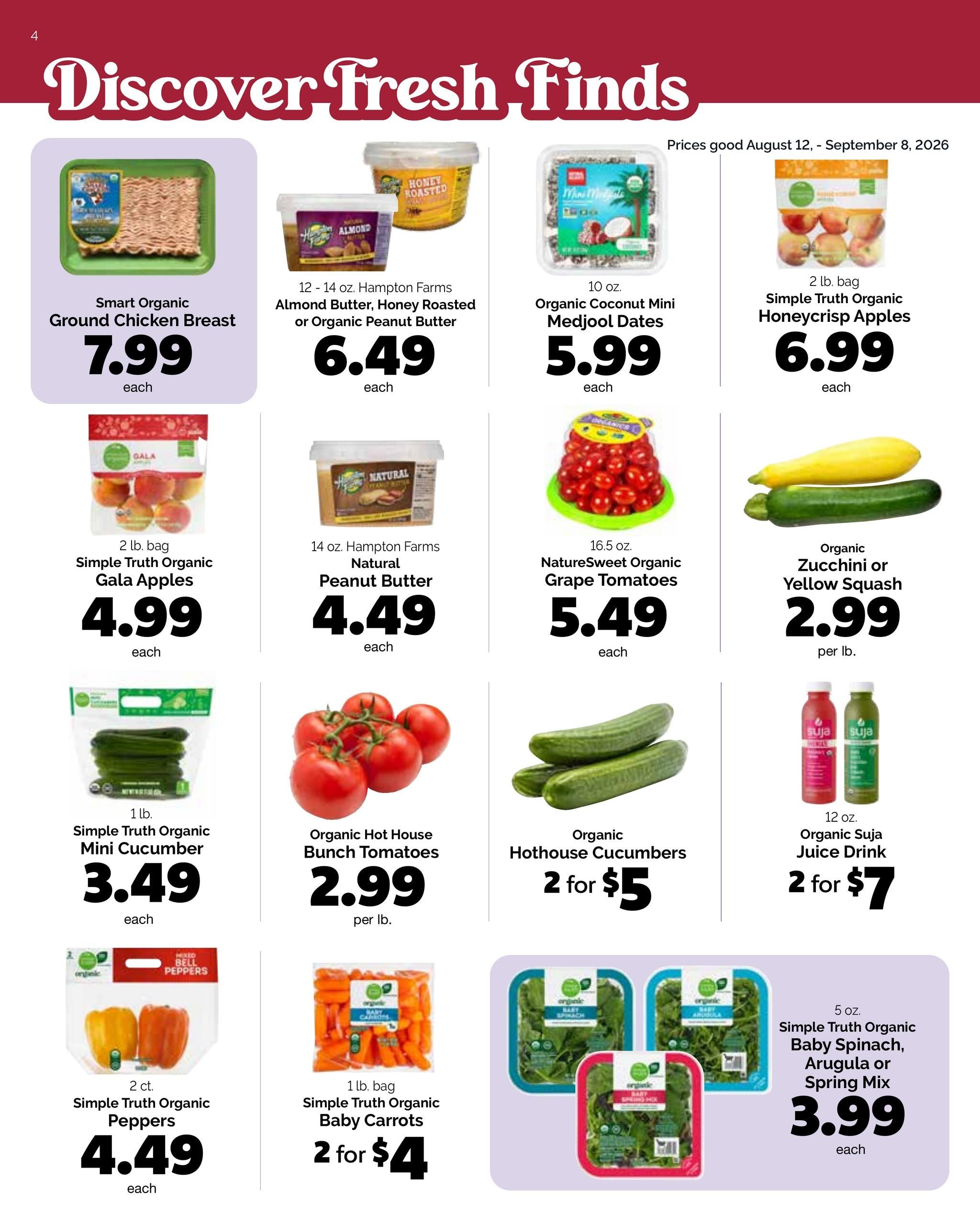 Harris Teeter August Issue Weekly Ad August 12 - September 8, 2026