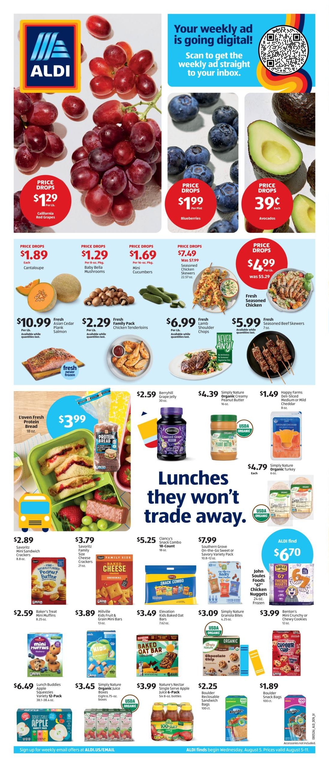 ALDI (Mesquite–Dallas Area, TX) Weekly Ad August 12 - 18, 2026