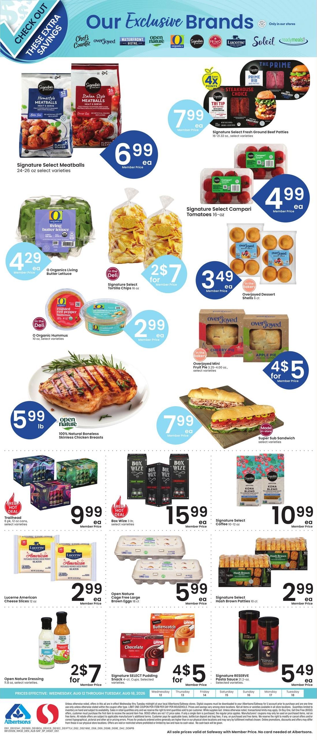 Safeway (Pueblo–Boone Area, CO) Weekly Ad August 12 - 18, 2026
