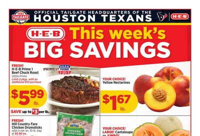 H-E-B (Lufkin–Huntington Area, TX) Weekly Ad August 12 - 18, 2026