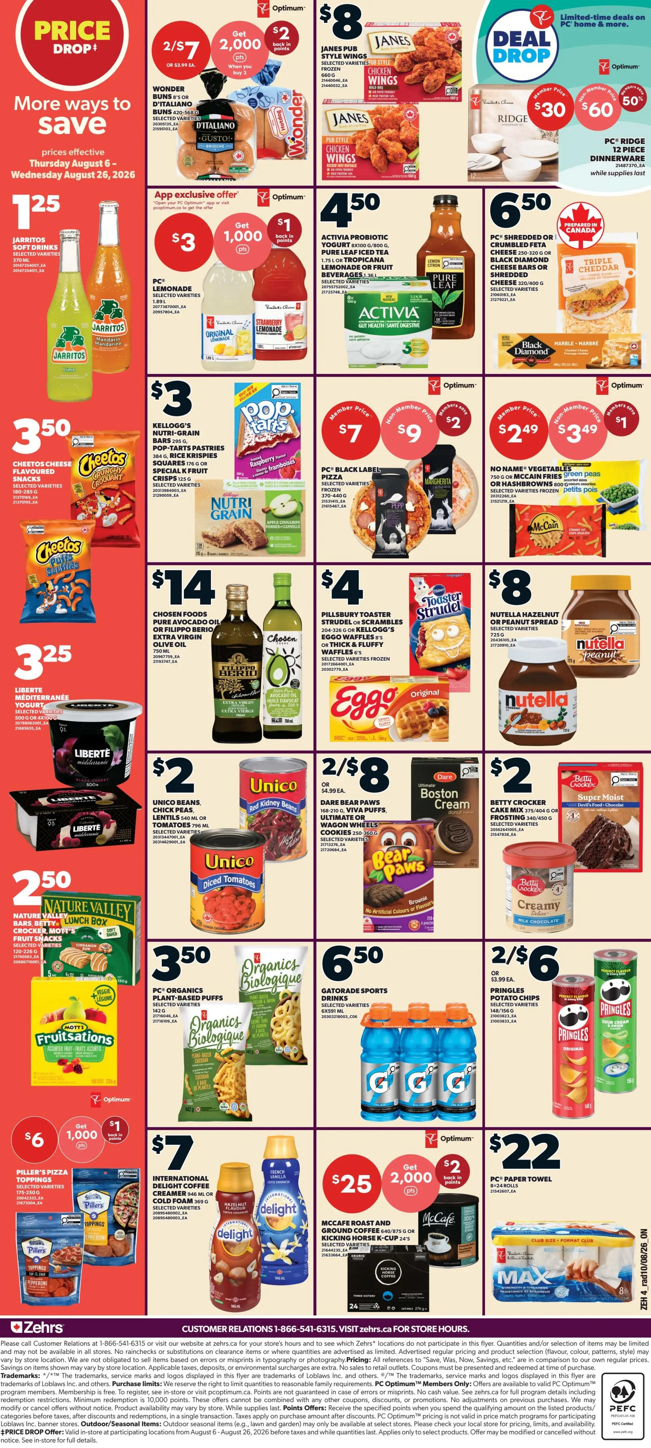 Zehrs Flyer August 13 to 19